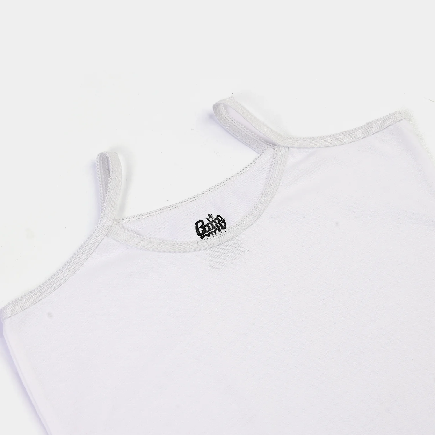 Girls Cotton Jersey Cami Pack of 2 (Basic) - White - Image 3