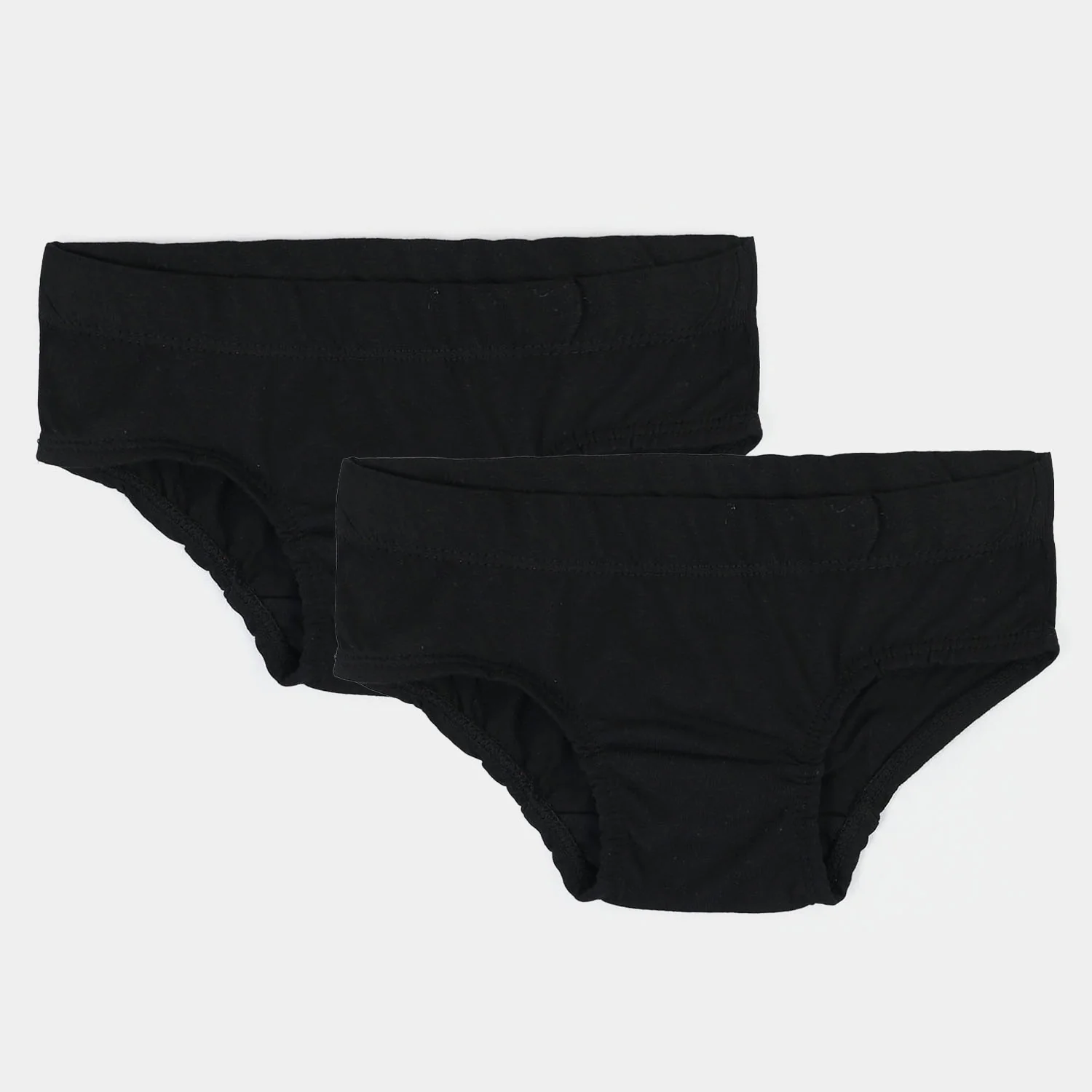 Girls Cotton Jersey Panties Pack of 2 (Basic) - Black