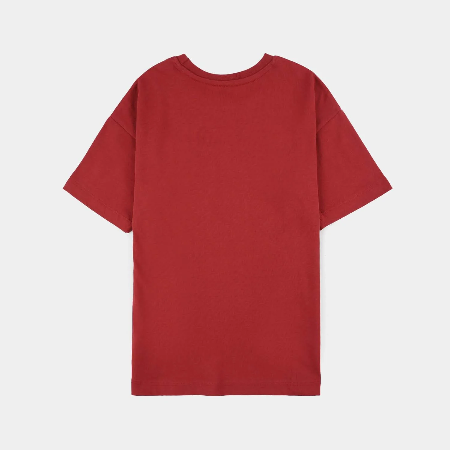 Girls Cotton Jersey T-Shirt (Attitude) - Red - Image 7