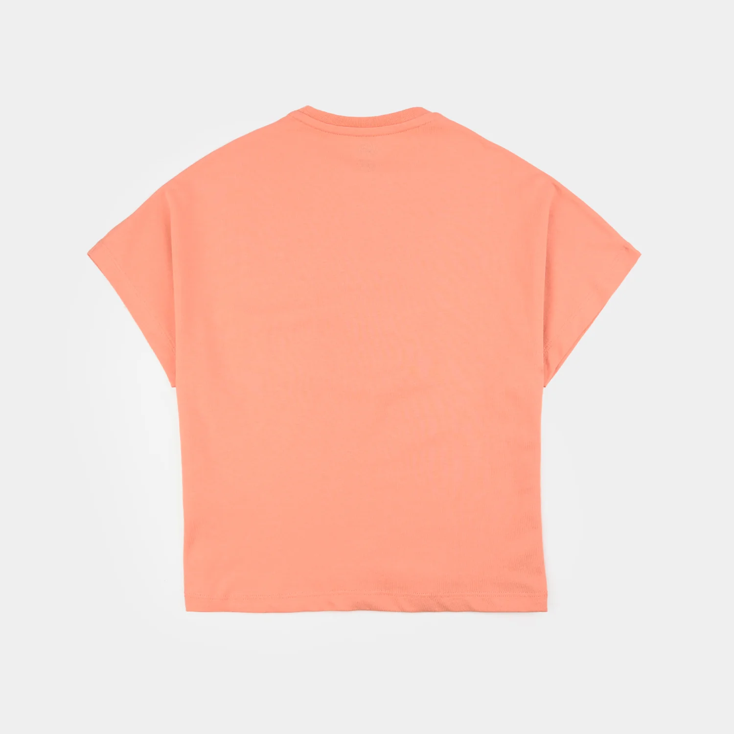 Girls Cotton Jersey T-Shirt H/S Berry cherry-ORANGE - Image 3