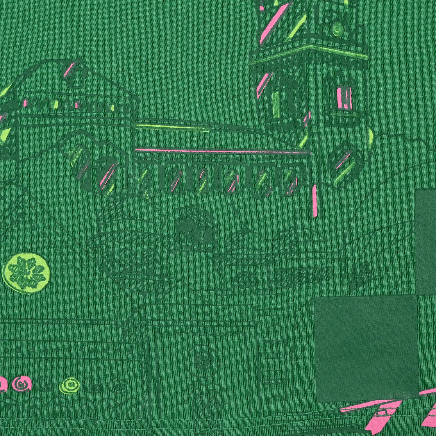 Girls Cotton Jersey T-Shirt H/S Jeevay Pakistan-Green - Image 3