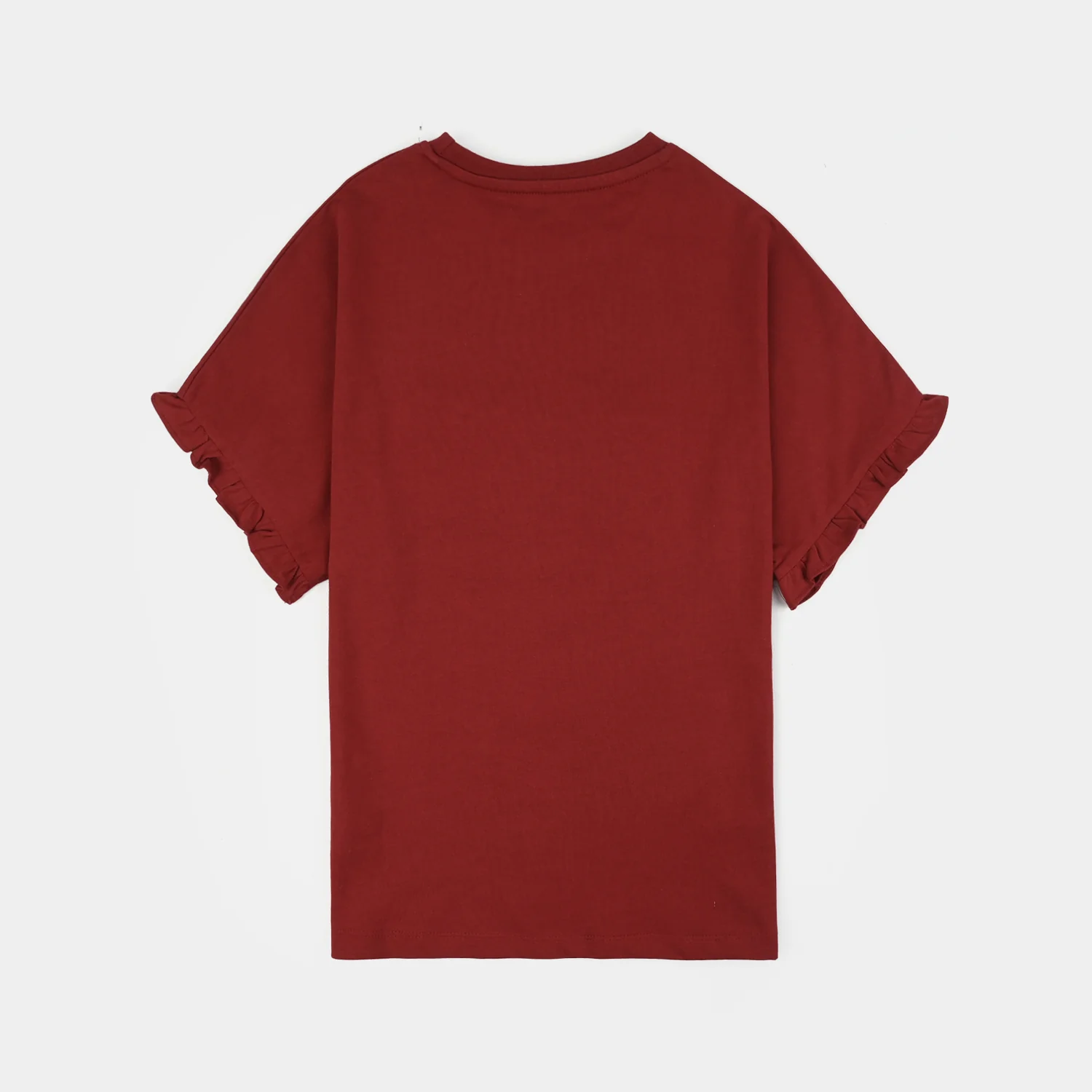 Girls Cotton Jersey T-Shirt Love Star-RED - Image 5
