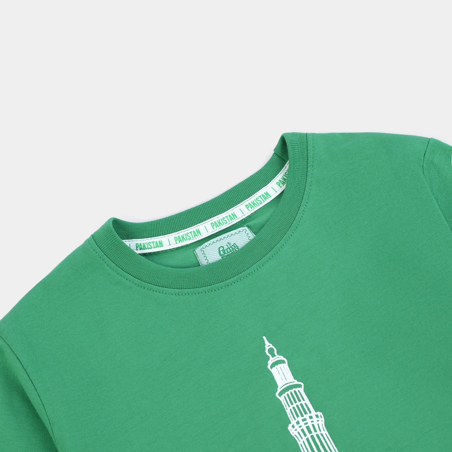 Girls Cotton Jersey T-Shirt  Meri Jaan Pakistan – Green - Image 3