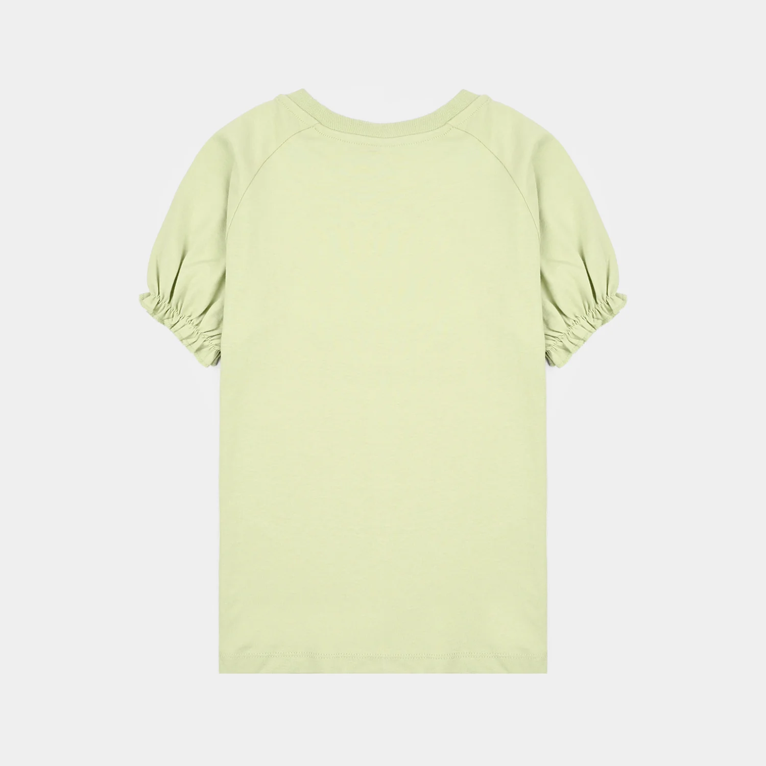 Girls Cotton Jersey T-Shirts H/S More Love Please-Green - Image 5