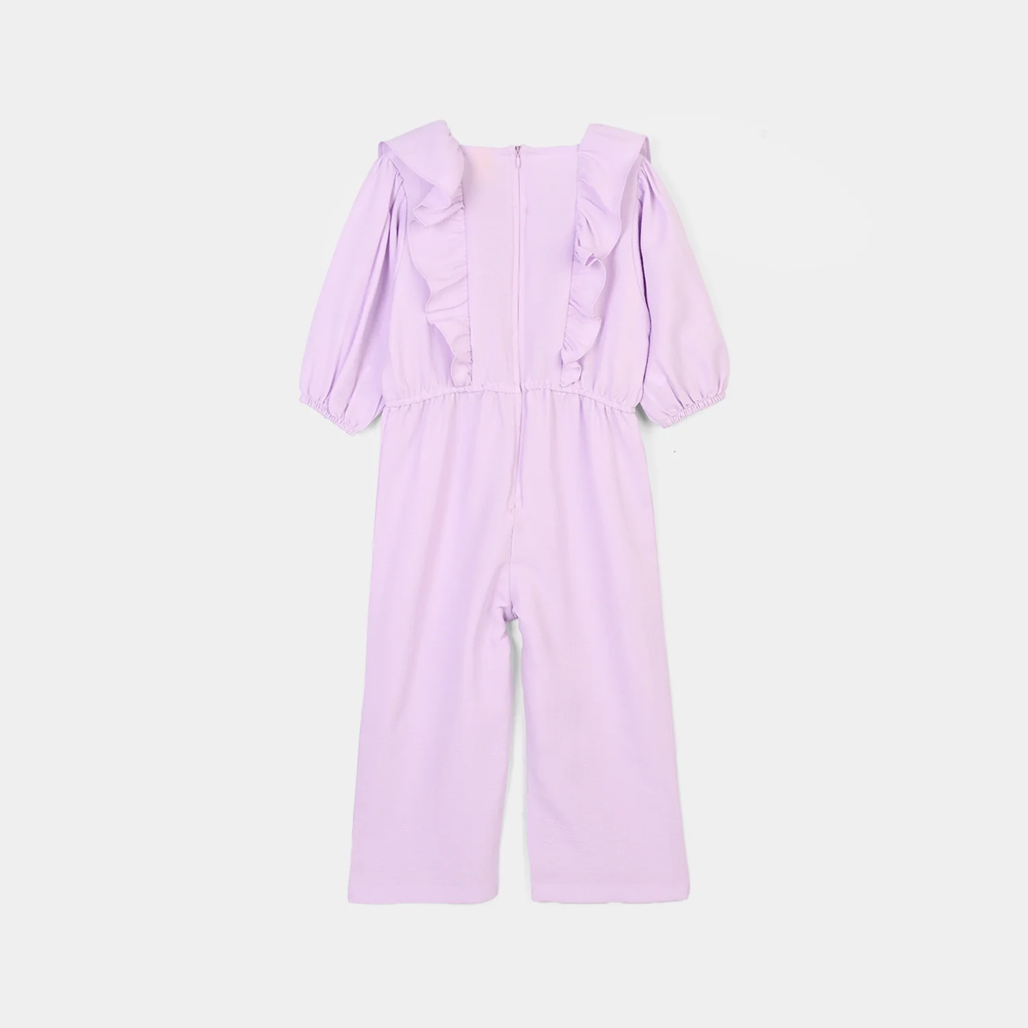 Girls Cotton Jumpsuit Pearls-Lilac - Image 3