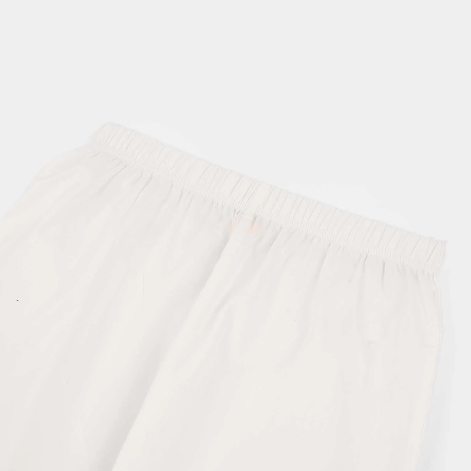 Girls Cotton Pants with Hanging Tassels – White - Image 2
