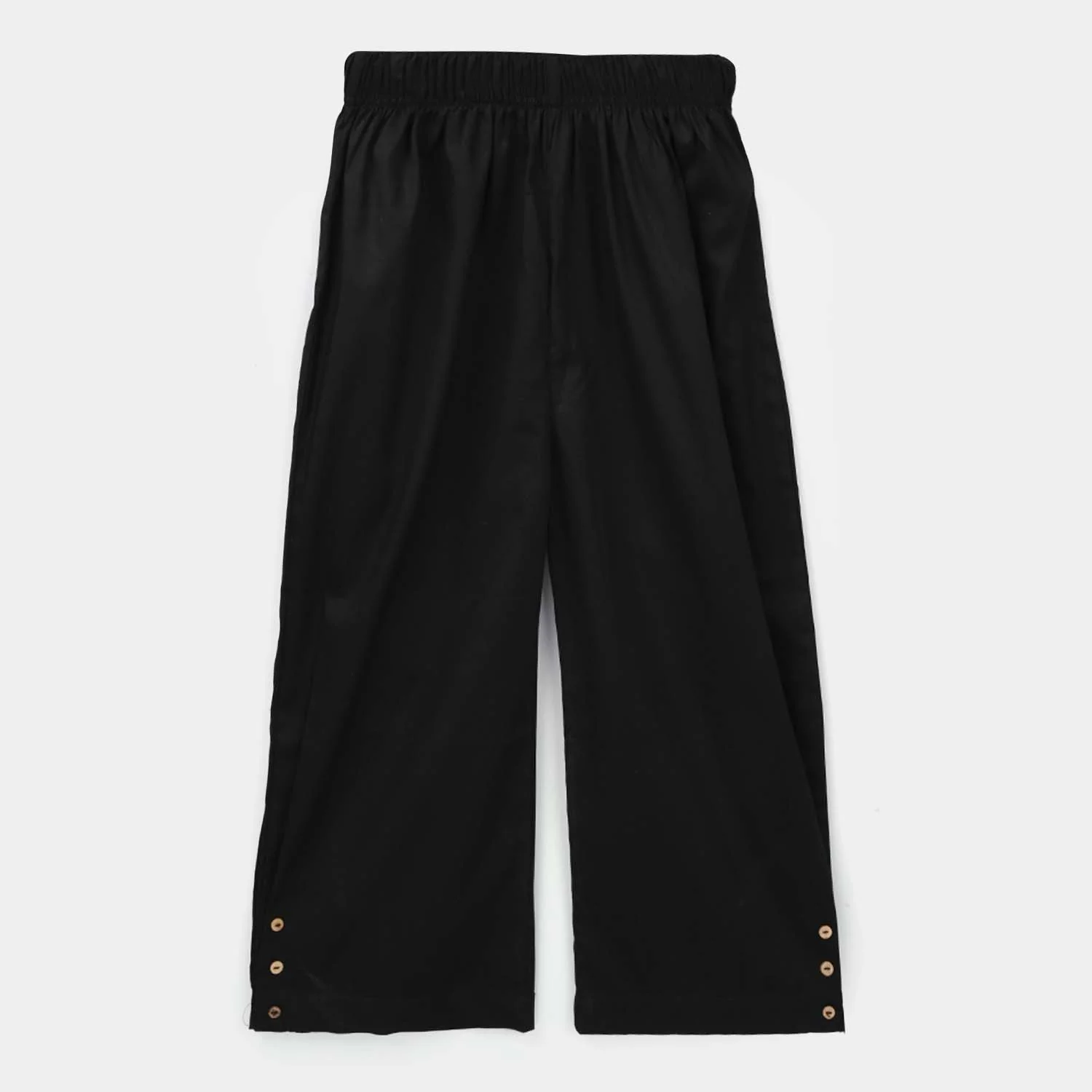 Girls Cotton Pant Shalwar Style - Black - Image 3