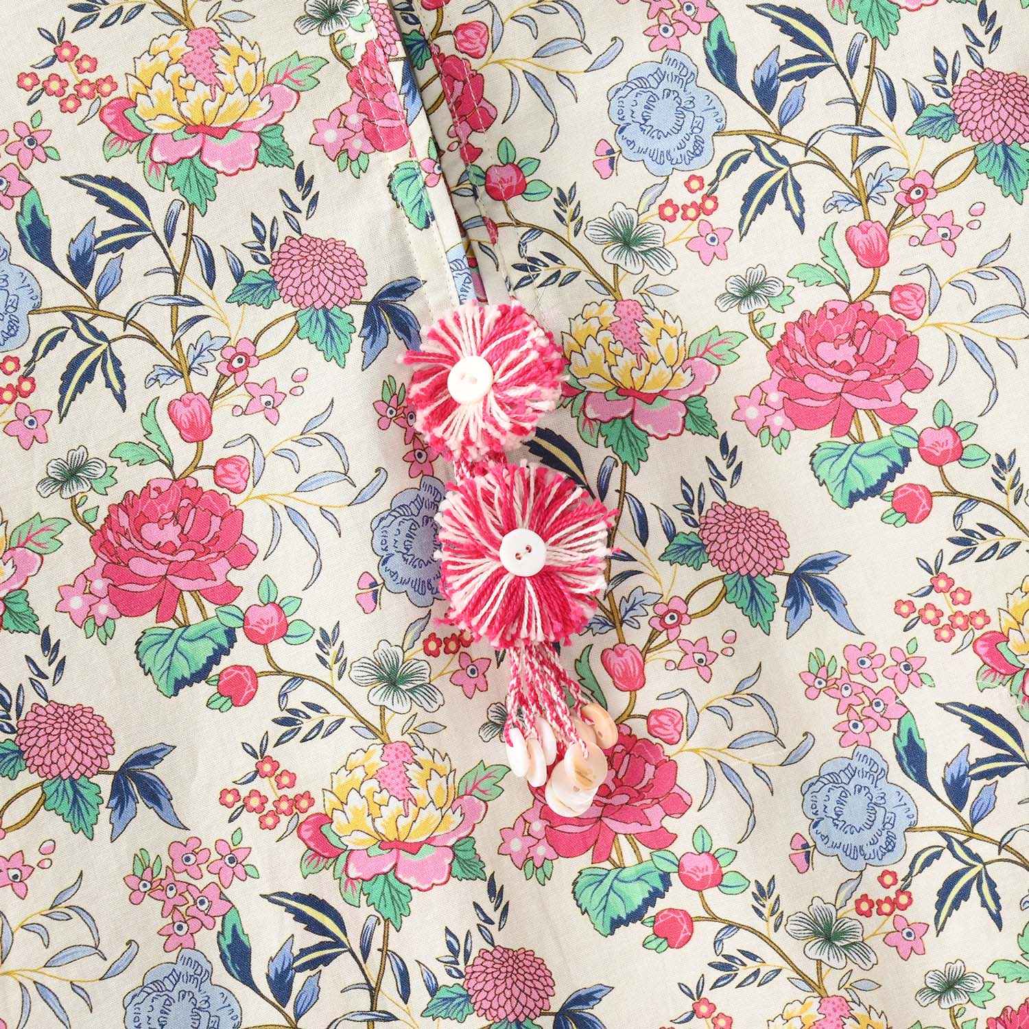 Girls Cotton Printed 2Pcs Floral - Multi - Image 3