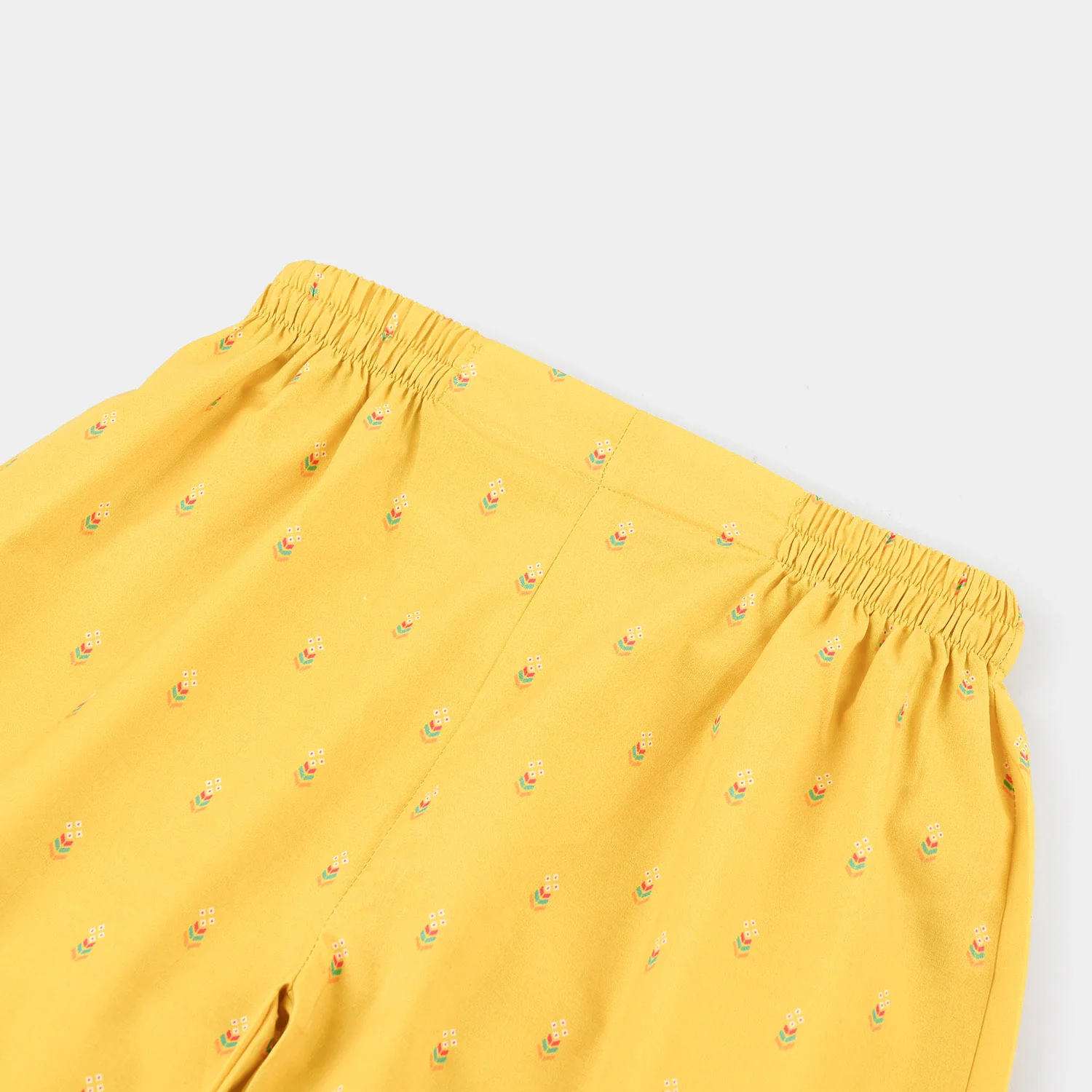 Girls Cotton Printed Pant (Sunny) – Yellow - Image 4