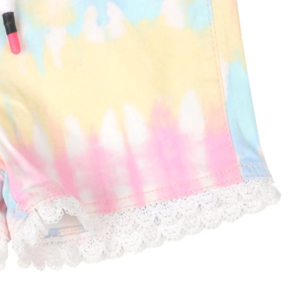 Girls Cotton Short Tye N Dye - Tye N Dye - Image 3