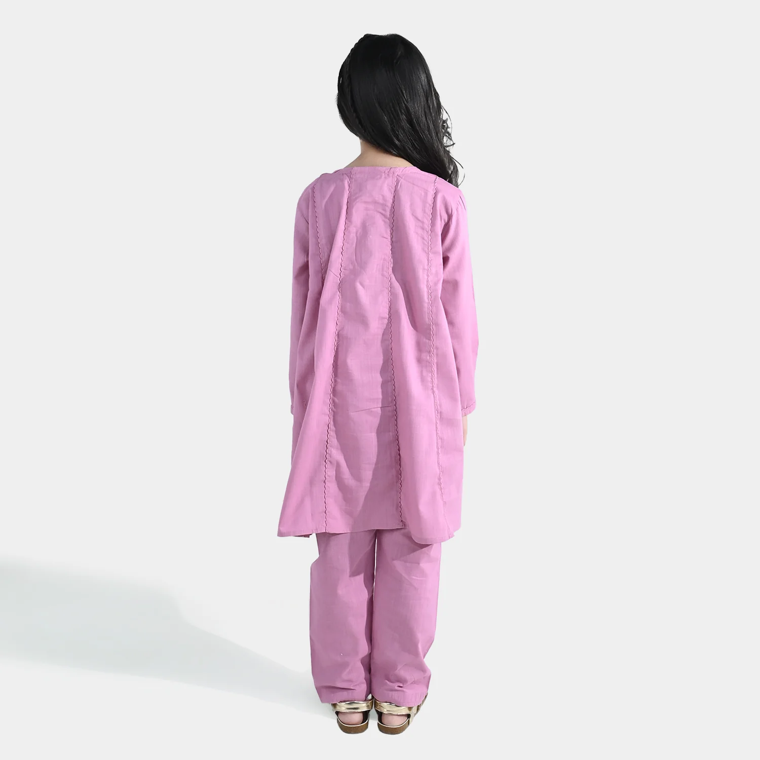 Girls Cotton Slub 2 Pcs Strawberry - Pink - Image 7