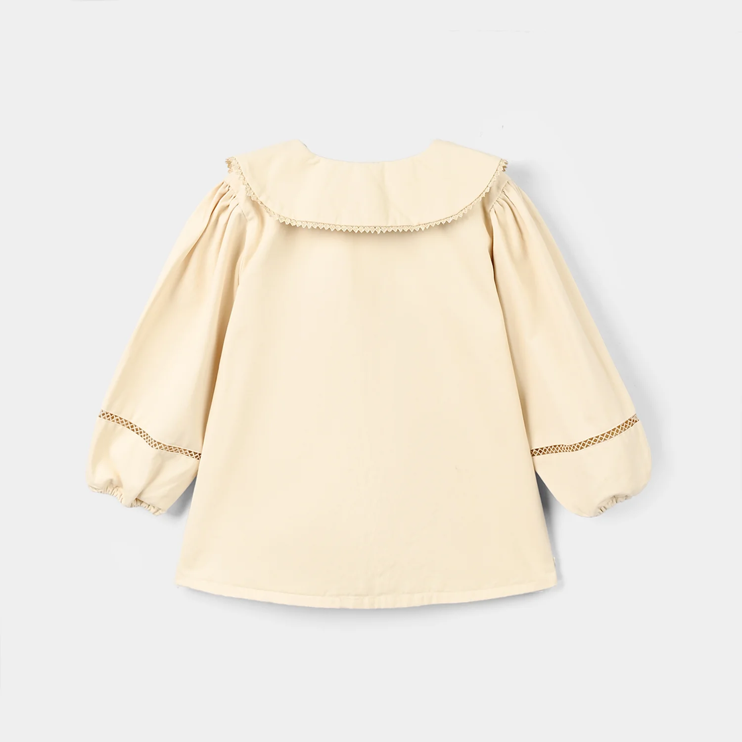 Girls Cotton Twill Co-Ord Set Chunky- Off-White - Image 6