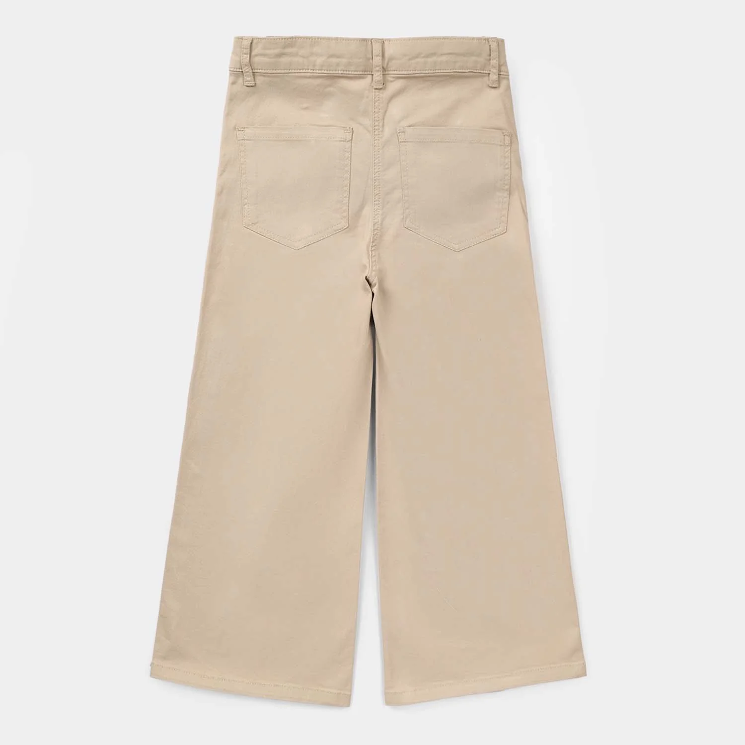 Girls Cotton Twill Pant – Brown - Image 2