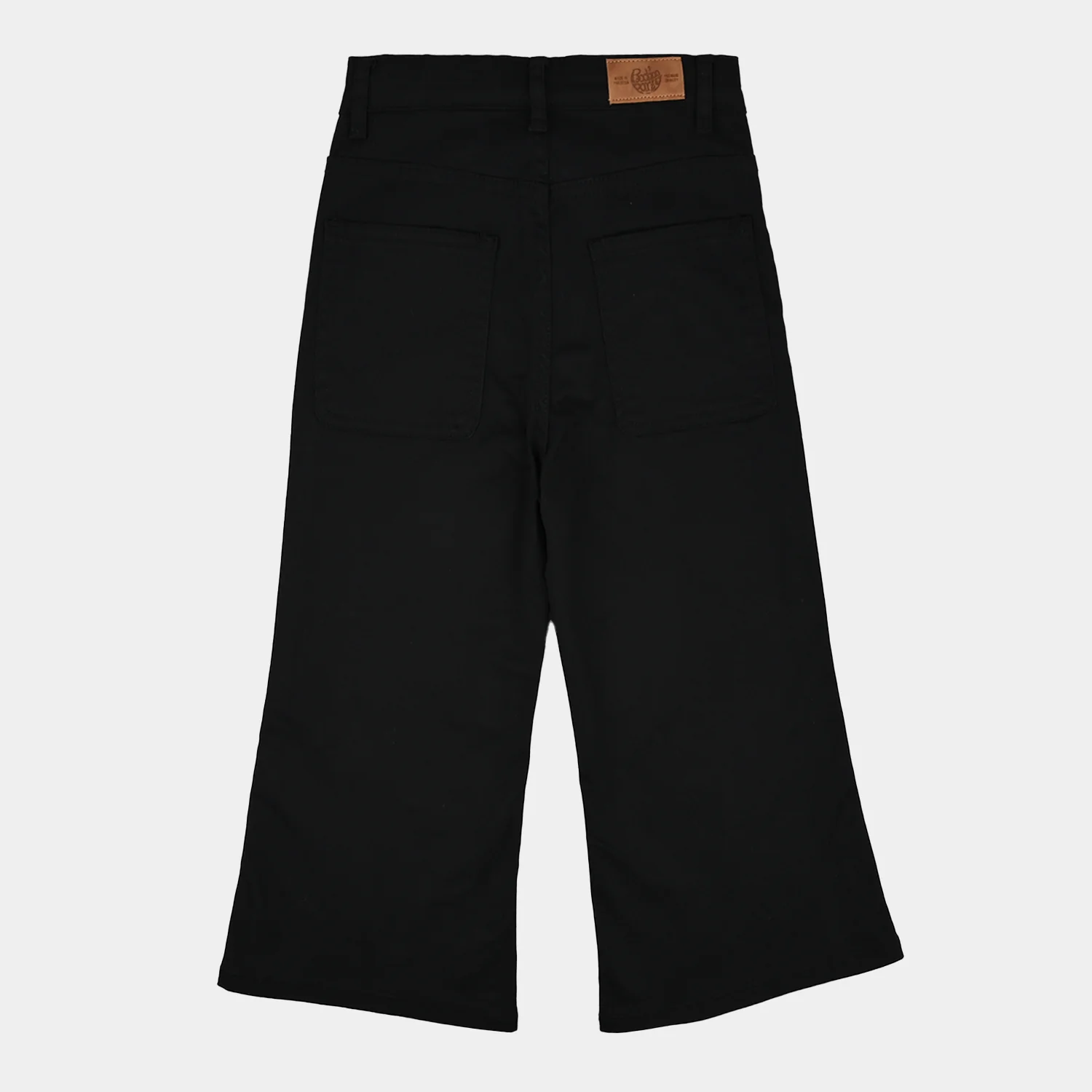 Girls Cotton Twill Pant Bow-BLACK - Image 4