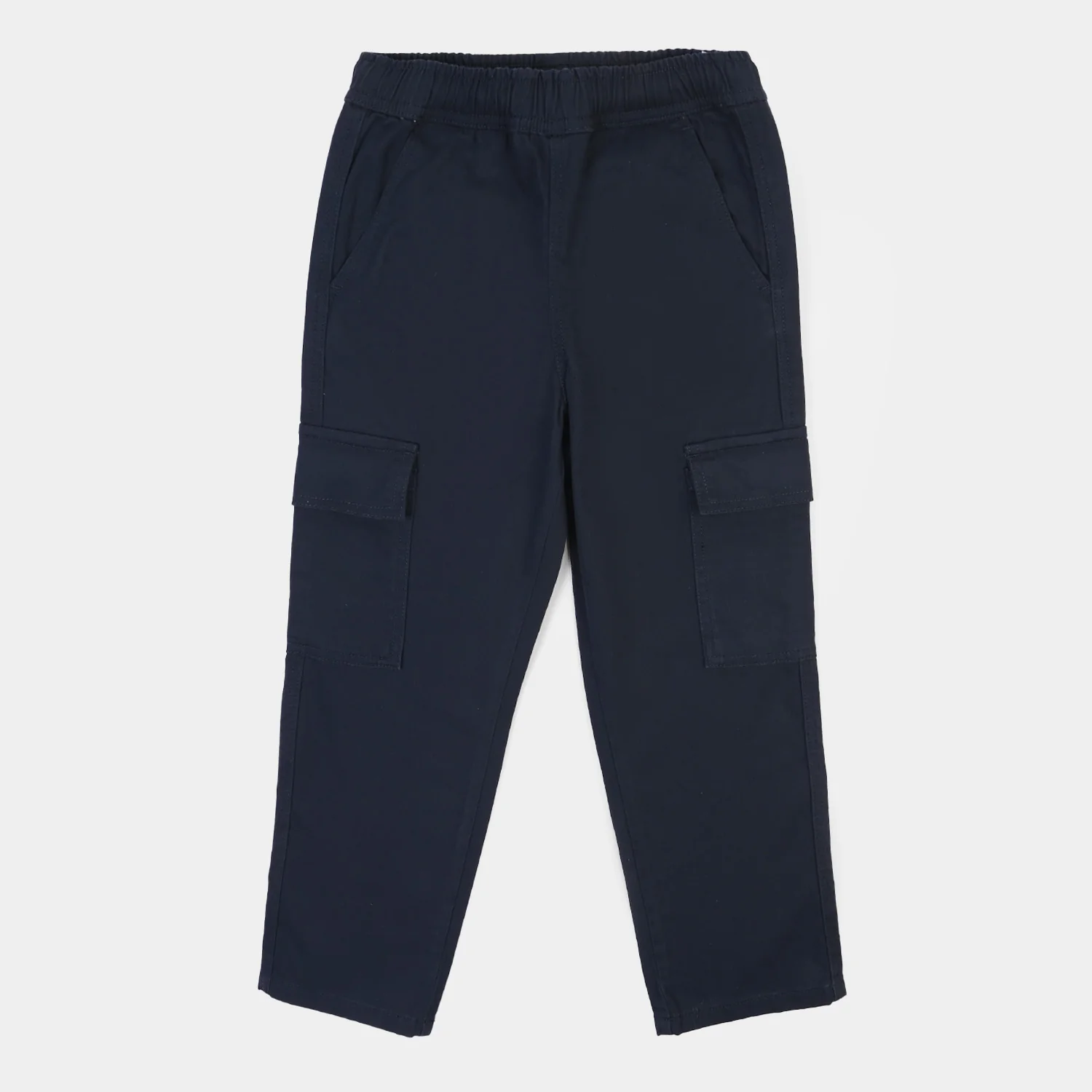 Girls Cotton Twill Pant Flap-Blue