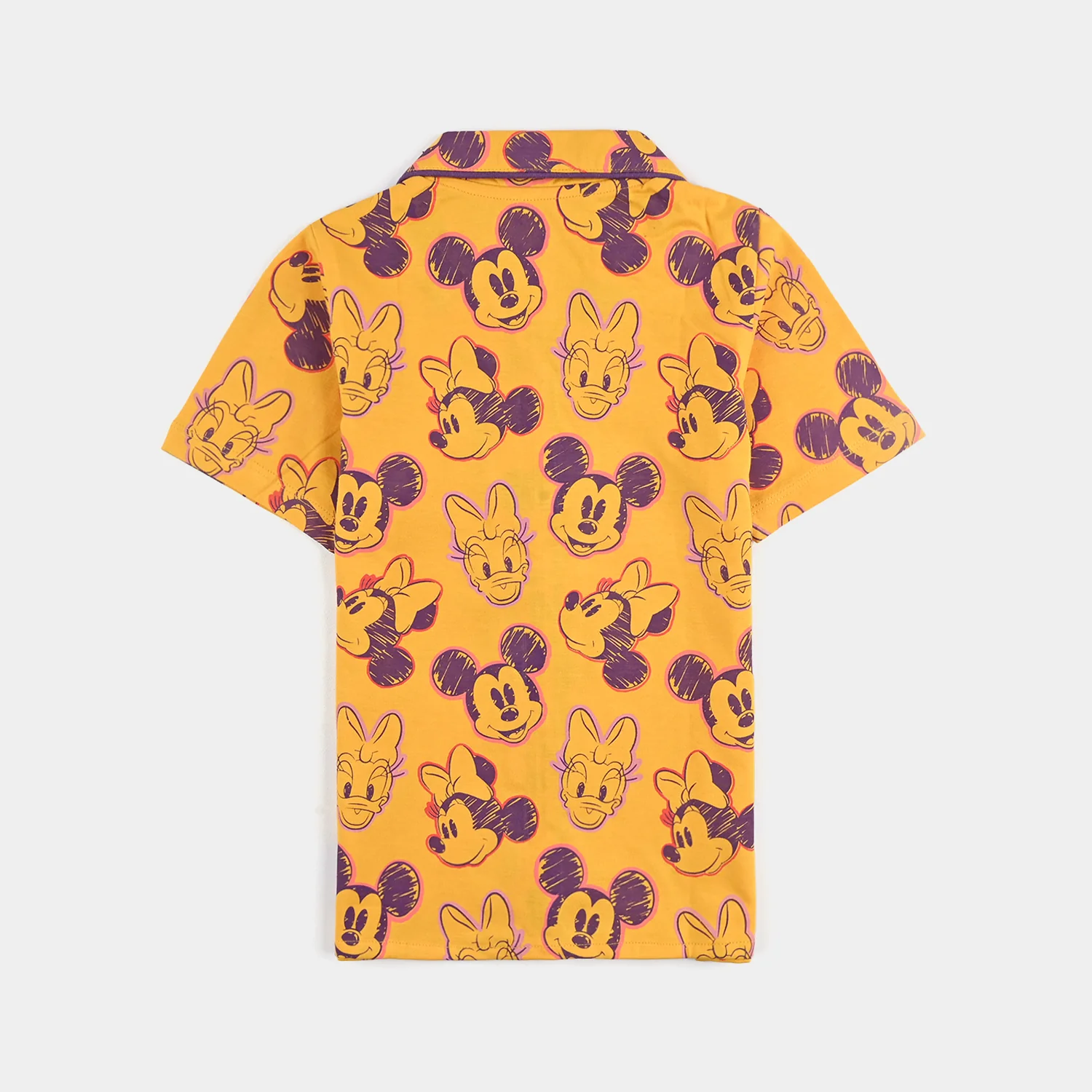 Girls Cotton Night Suit Character - Yellow - Image 5