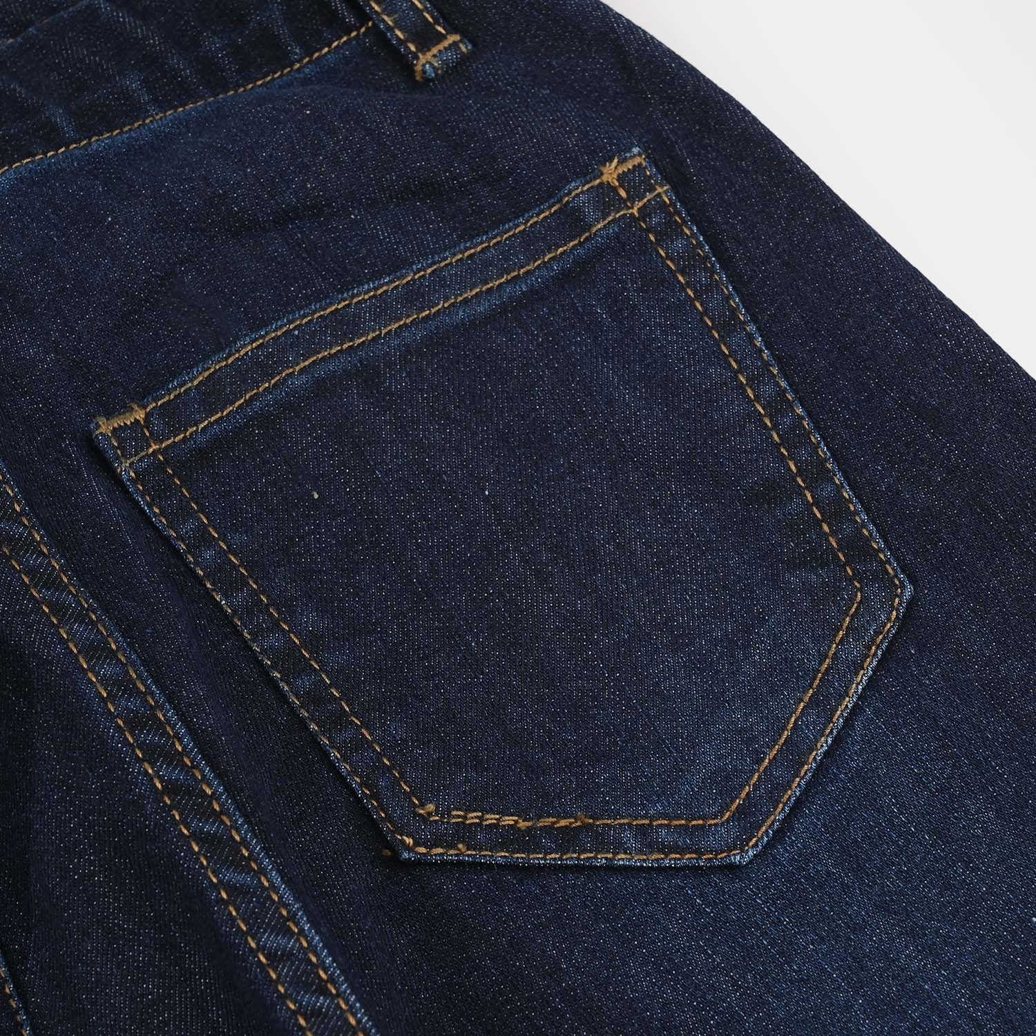 Girls Denim rigid Pant Nature Land-D.Blue - Image 4