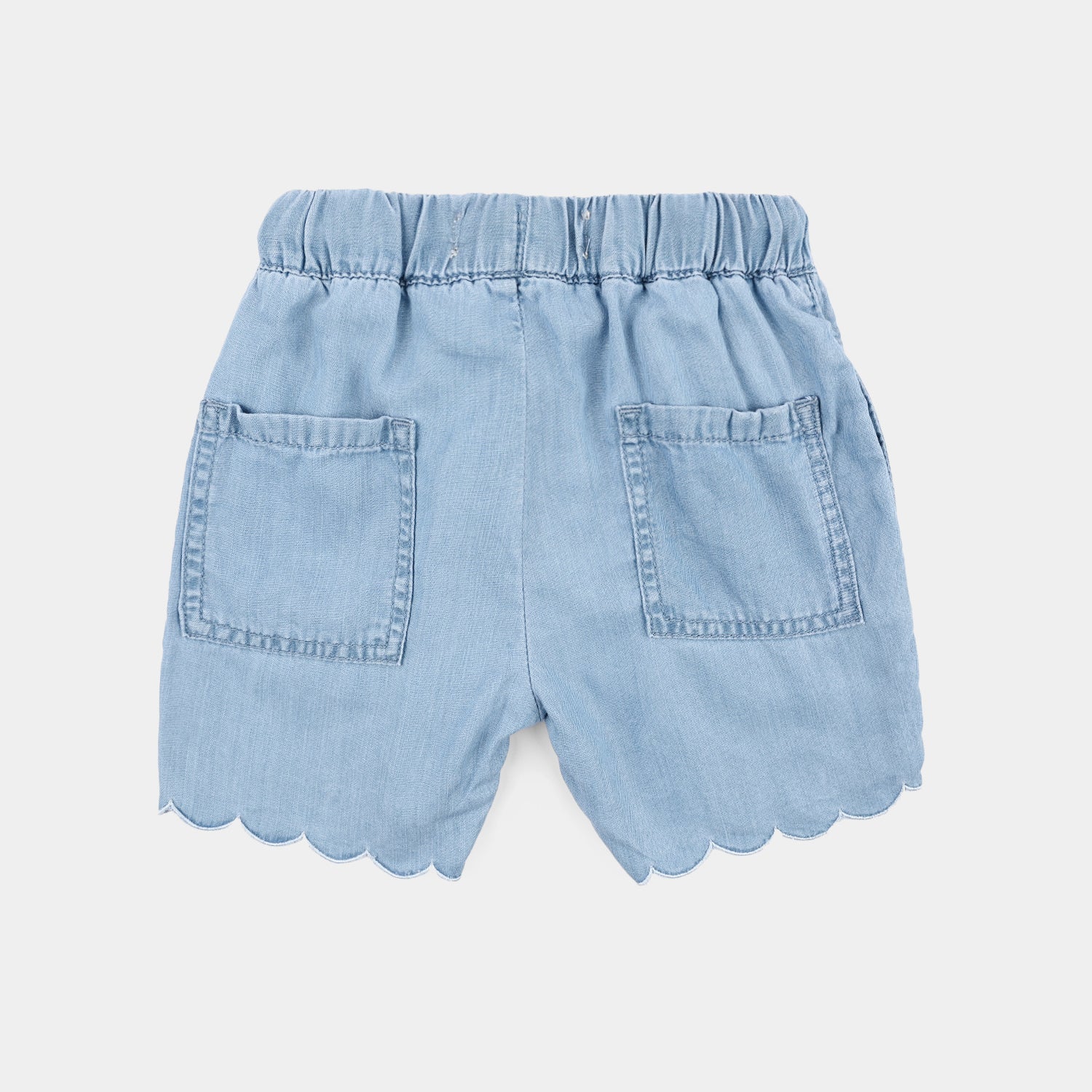Girls Denim rigid SHORT PETALS-Light Blue - Image 4