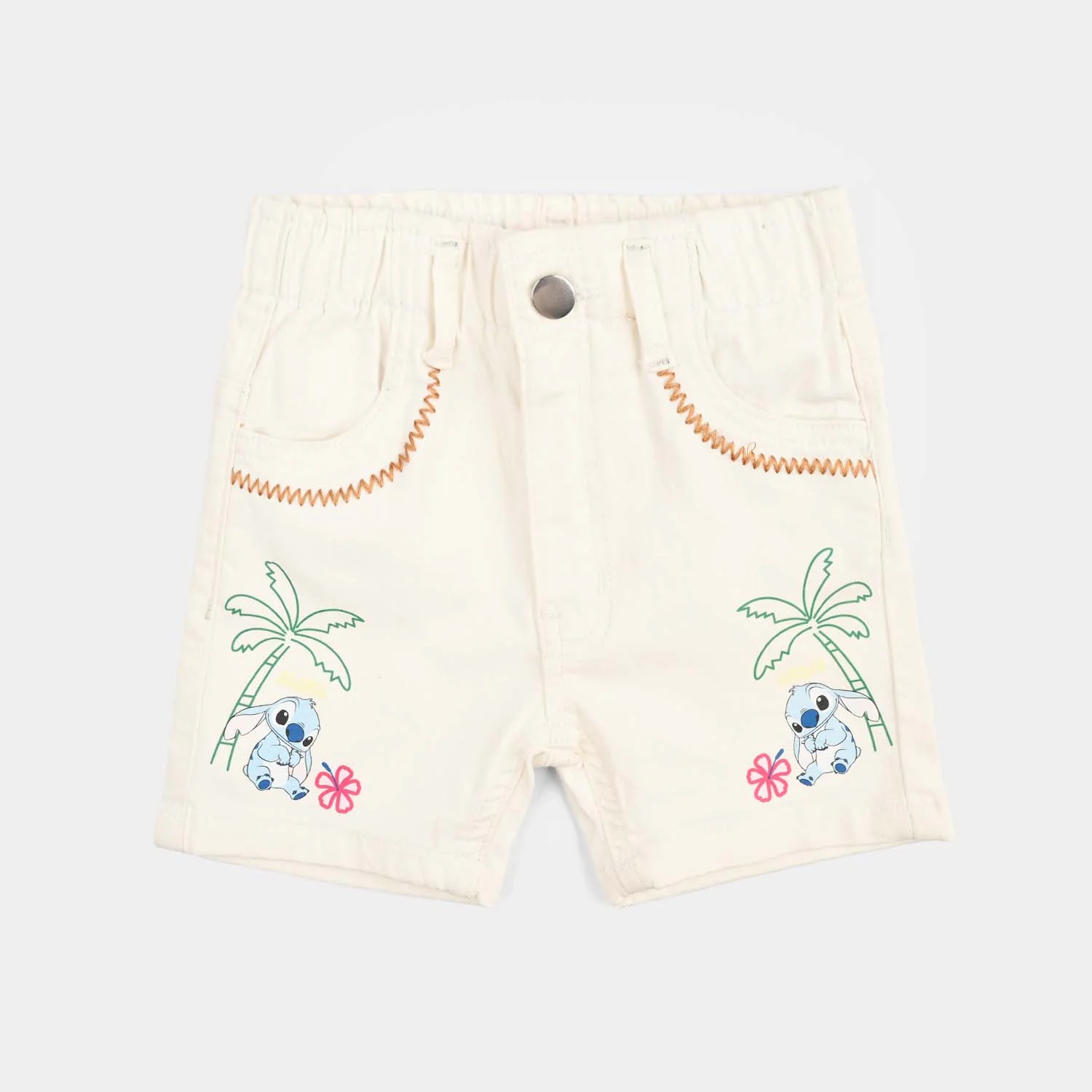 Girls Denim rigid Short Stitch