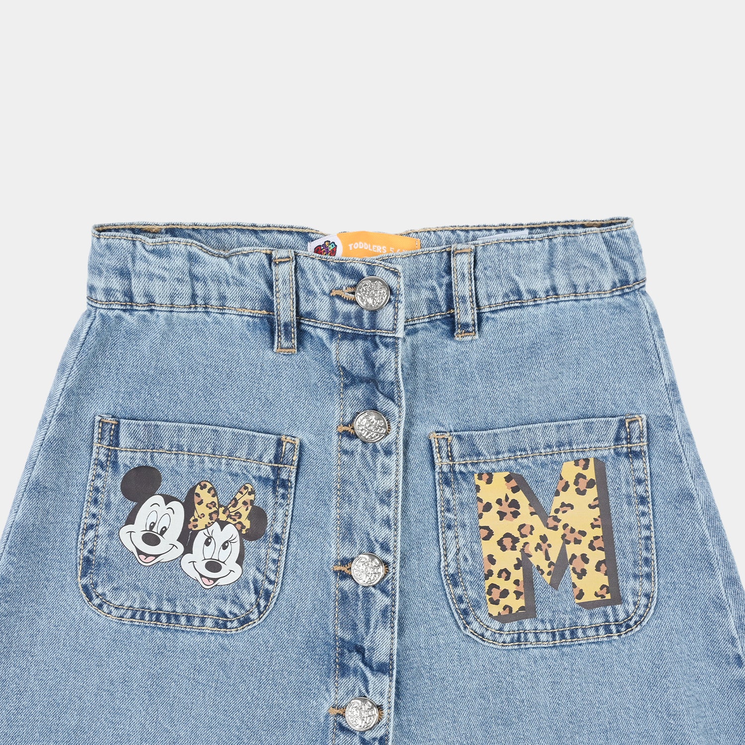 Girls Denim Rigid Skirt (Character) - Light Blue - Image 2
