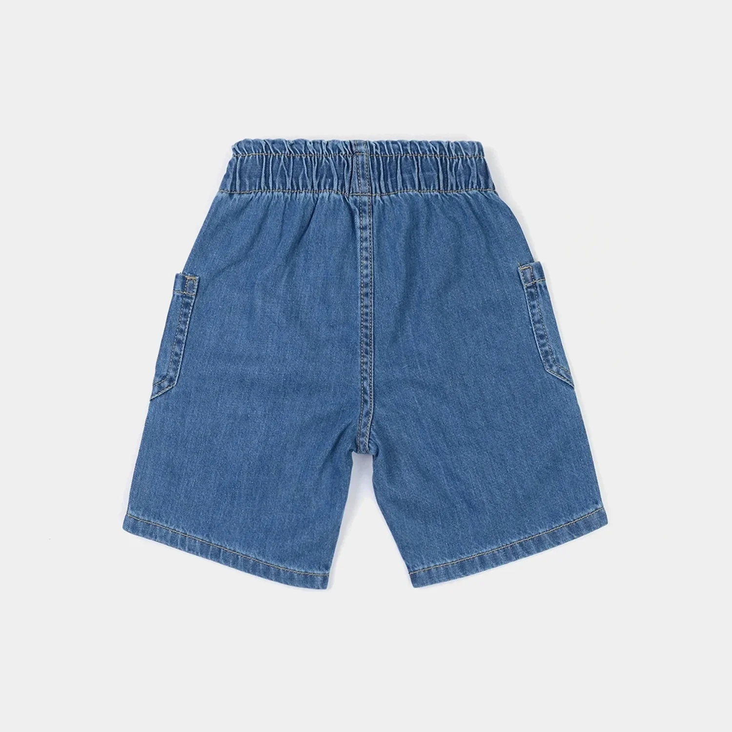 Girls Denim Shorts Character - Mid Blue - Image 5