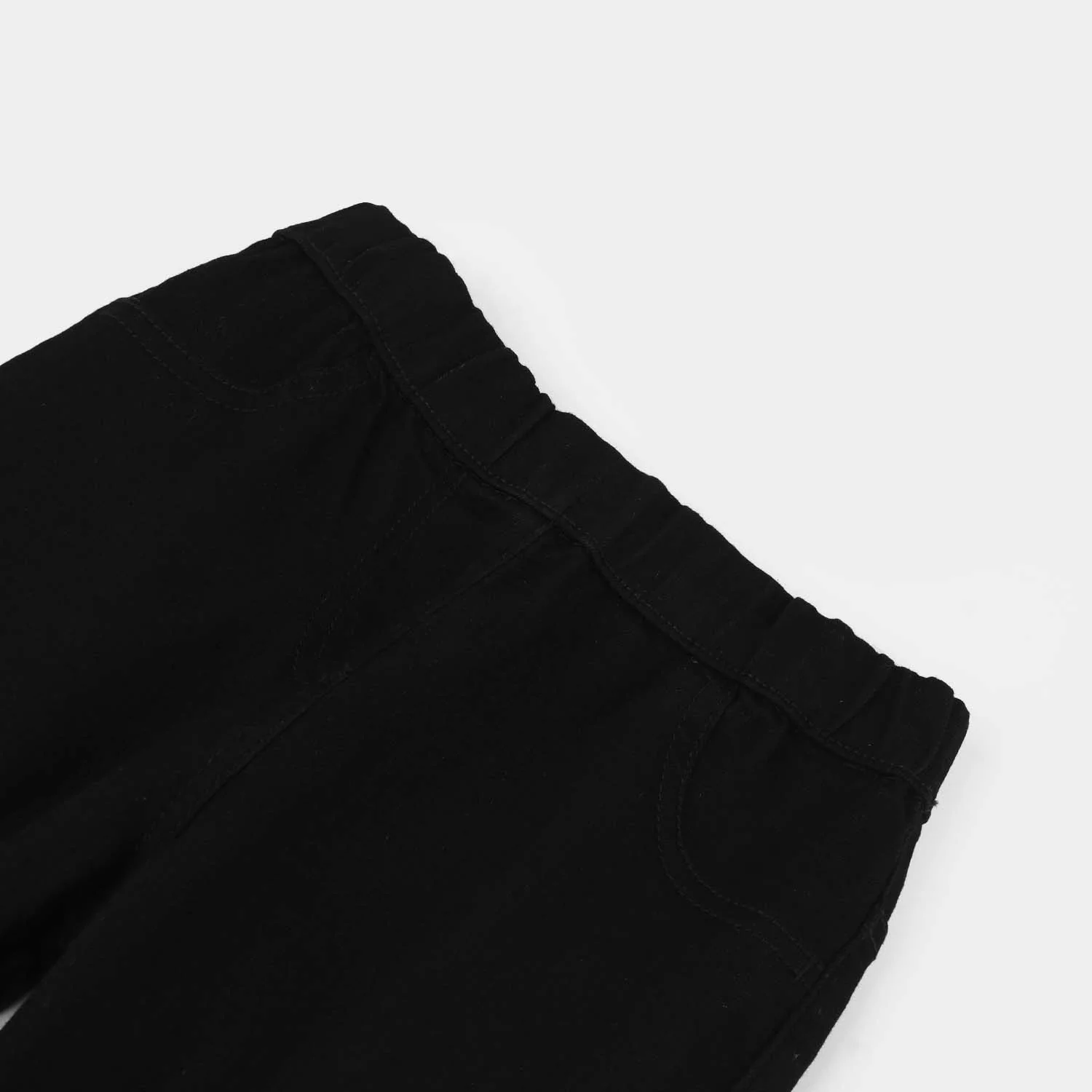 Girls Denim Stretch Jegging - Black - Image 2