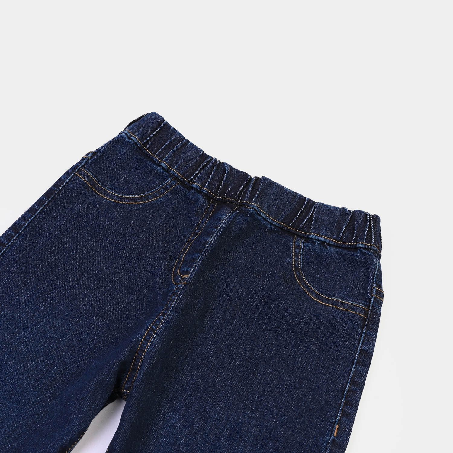 Girls Denim Stretch Jegging Basic - DARK BLUE - Image 2