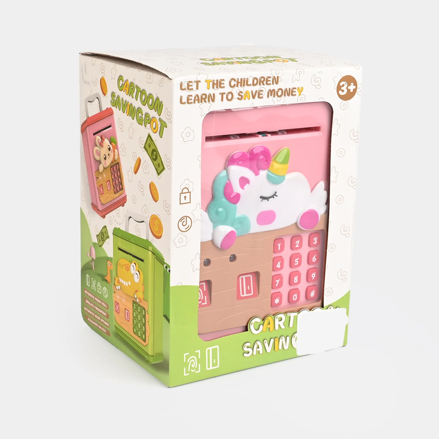 Girls Electronic Money Safe Piggy Bank with Password Lock - Image 3
