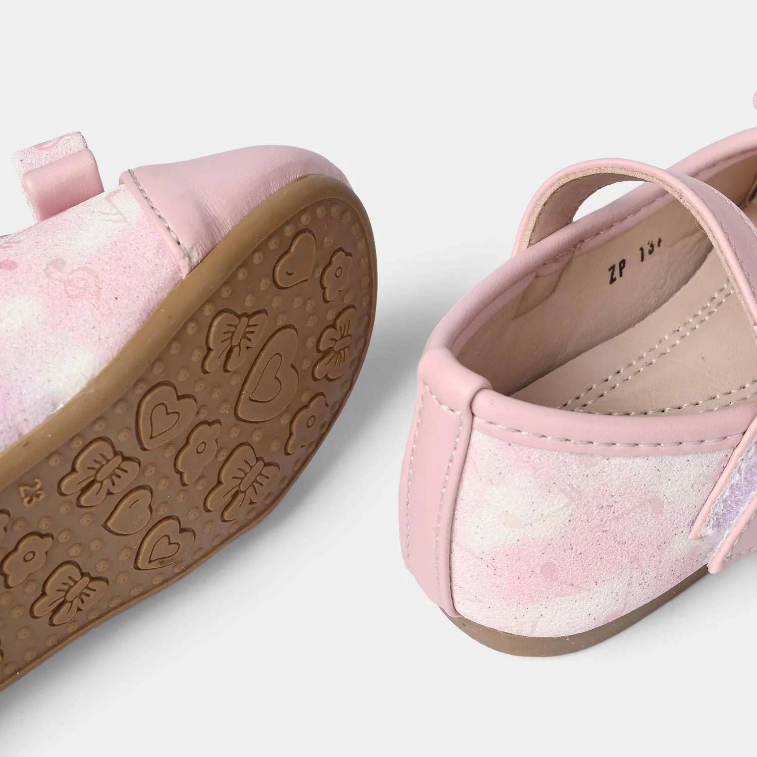 Girls Formal Pumps with Bow ZP-134 – Pink - Image 2