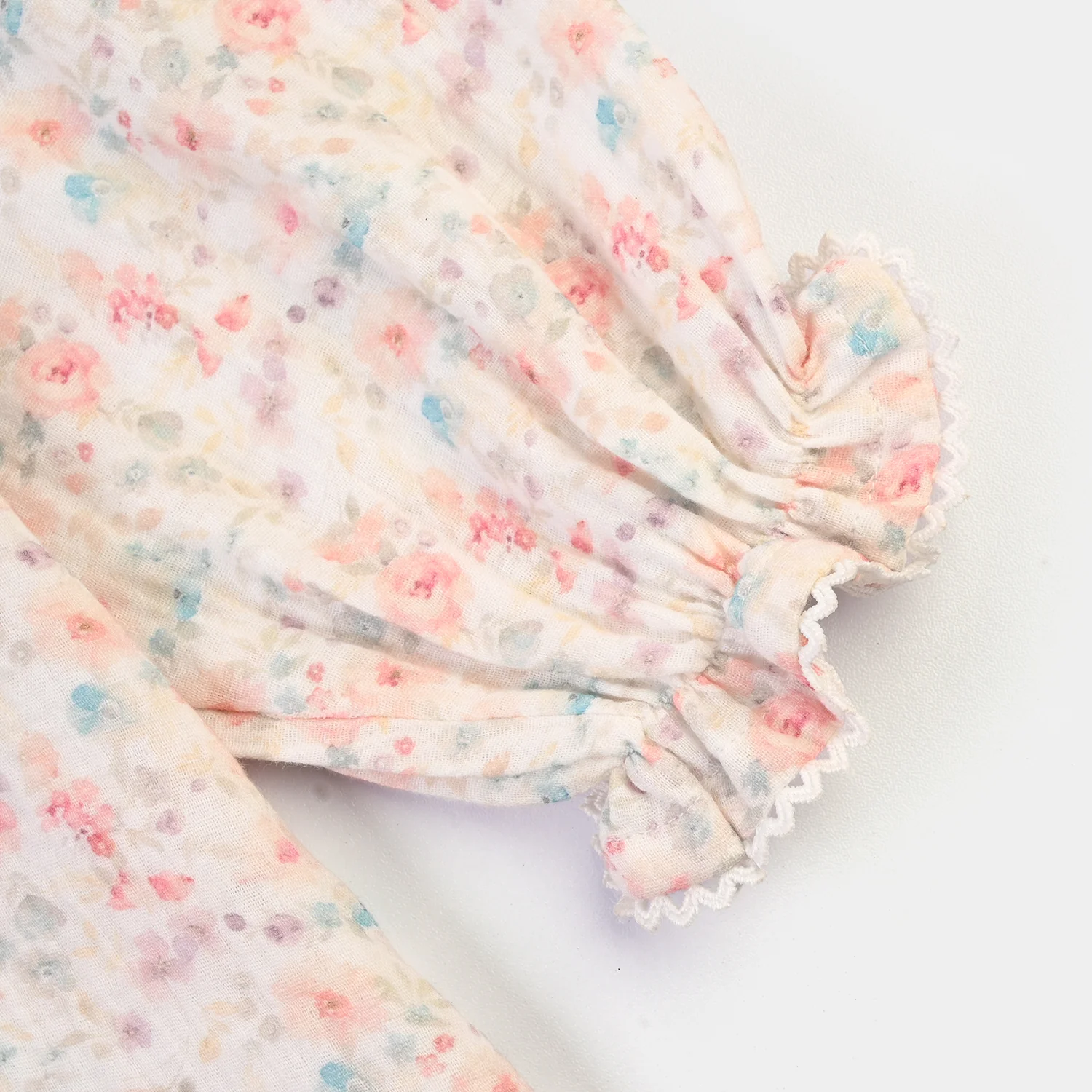 Girls Gauze Casual Top Flora-Multi - Image 3