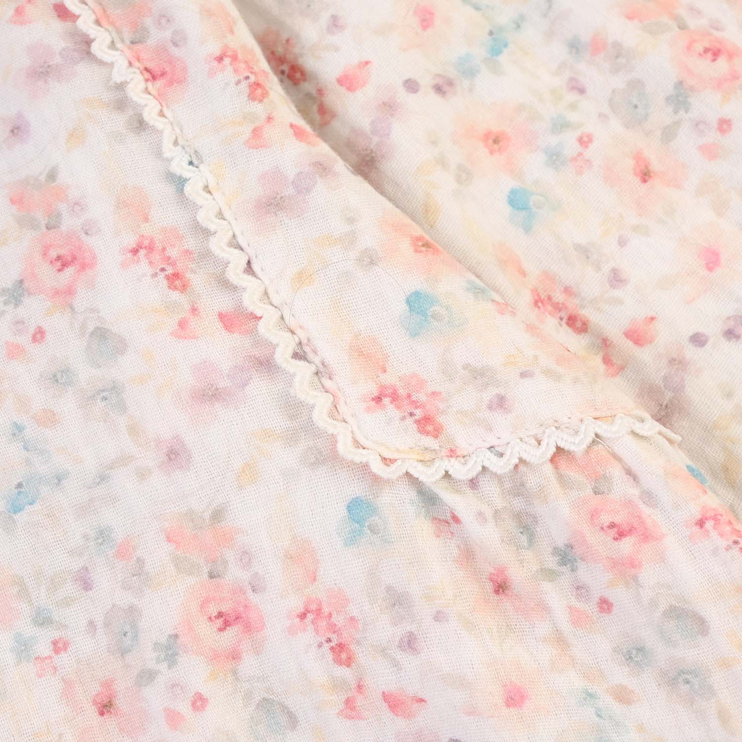 Girls Gauze Casual Top Flora-Multi - Image 4