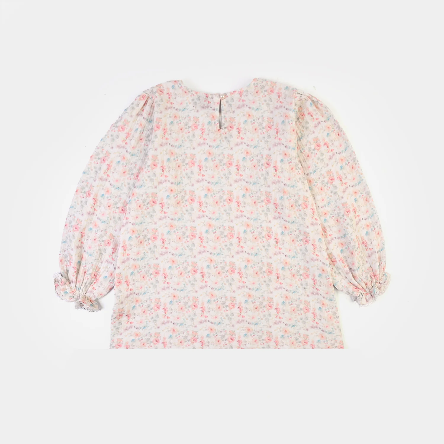 Girls Gauze Casual Top Flora-Multi - Image 5