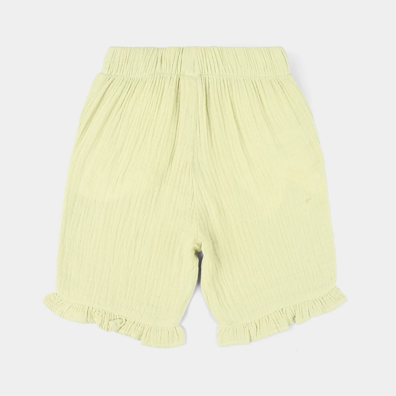 Girls Gauze Shorts (Frill) - Yellow - Image 3