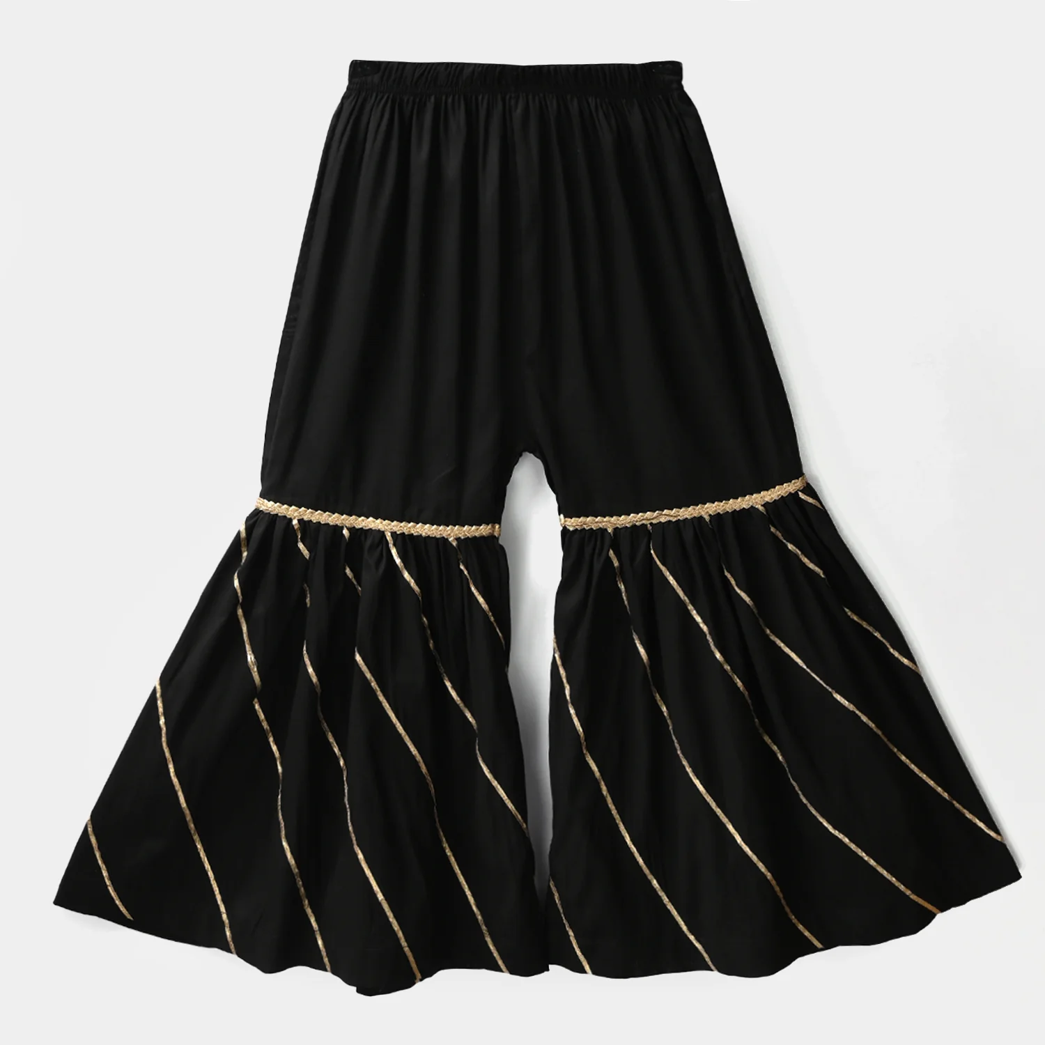 Girls Gharara Chata Patti - Black - Image 2