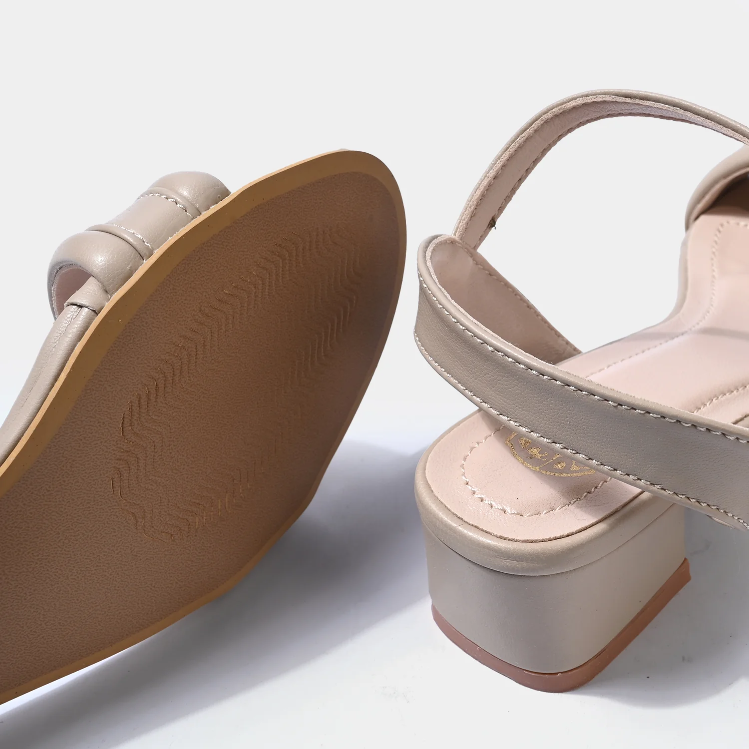 Girls Heel sandal ZP-108-BEIGE - Image 2