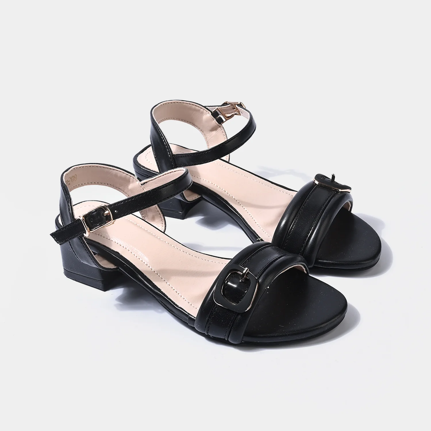 Girls Heel sandal ZP-108-BLACK - Image 3