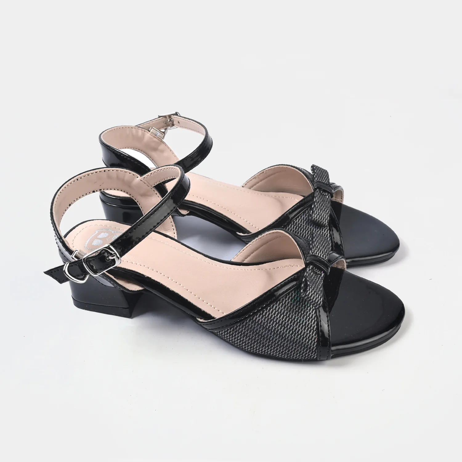 Girls Heel sandal ZP-111-BLACK - Image 3