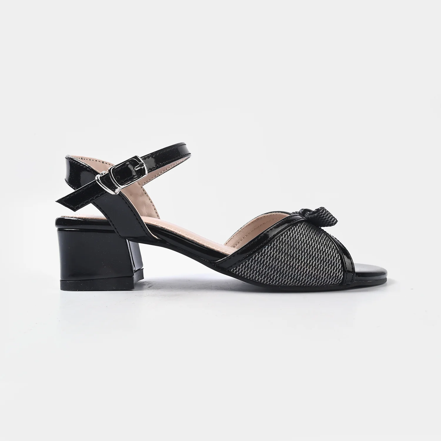 Girls Heel sandal ZP-111-BLACK - Image 4