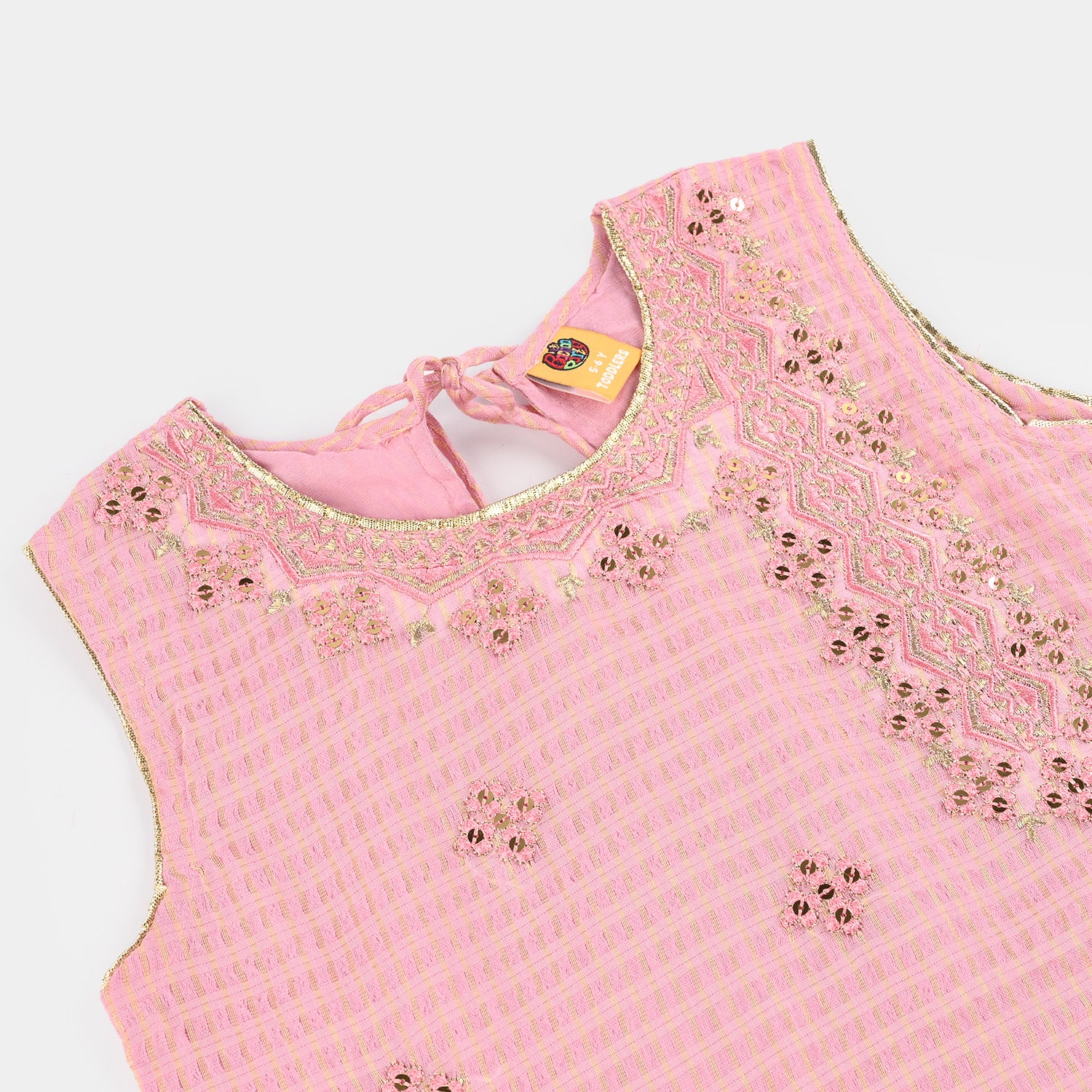 Girls Jacquard 2 Piece Set (Glitter) - Pink - Image 10