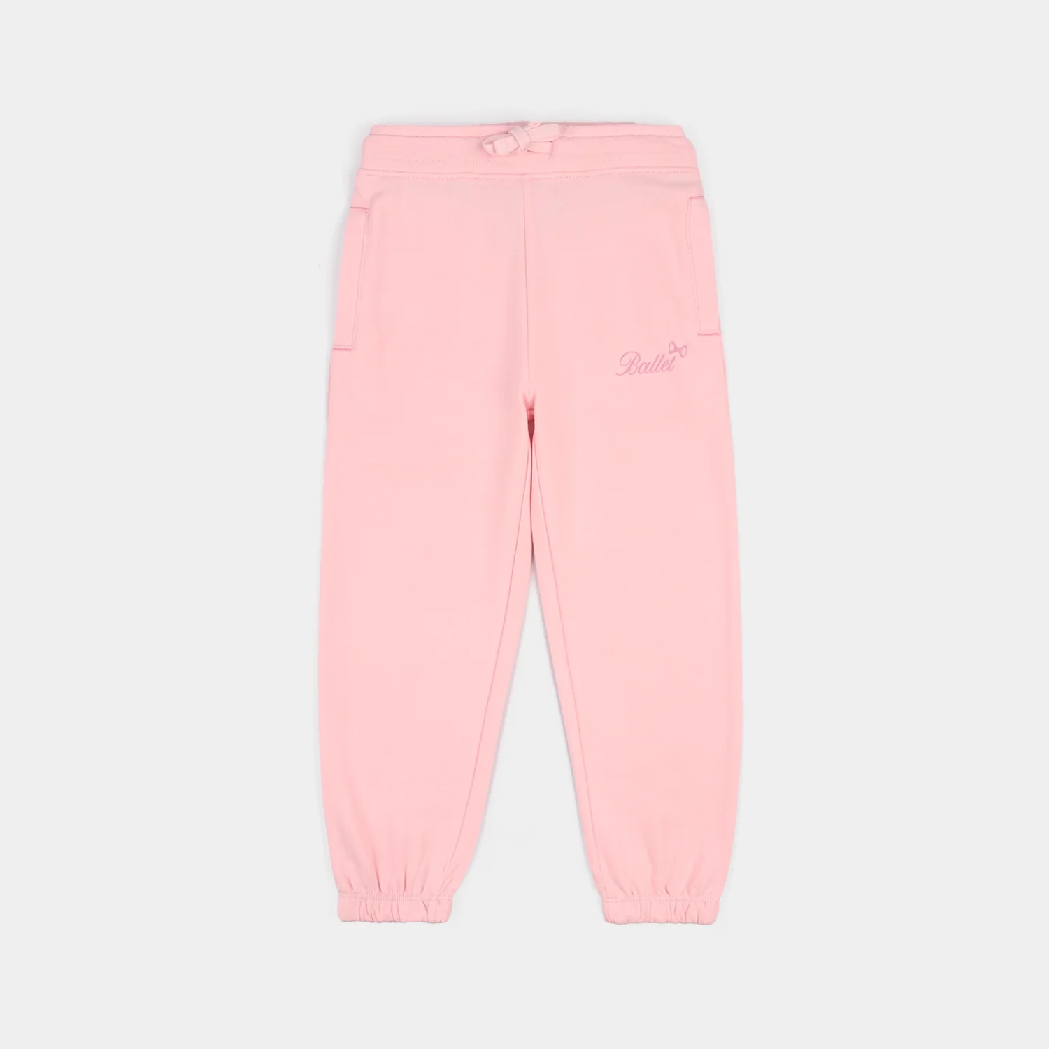 Girls Jersey/Terry 2 Piece Suit Ballet-C.Rose - Image 6