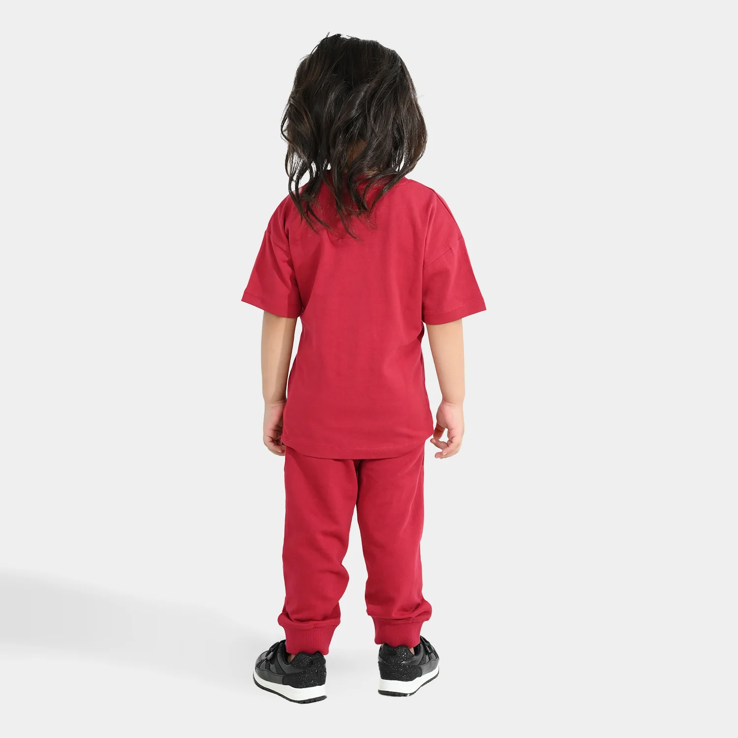 Girls Jersey/Terry 2Piece Suit Happy Girl-Rio.Red - Image 4