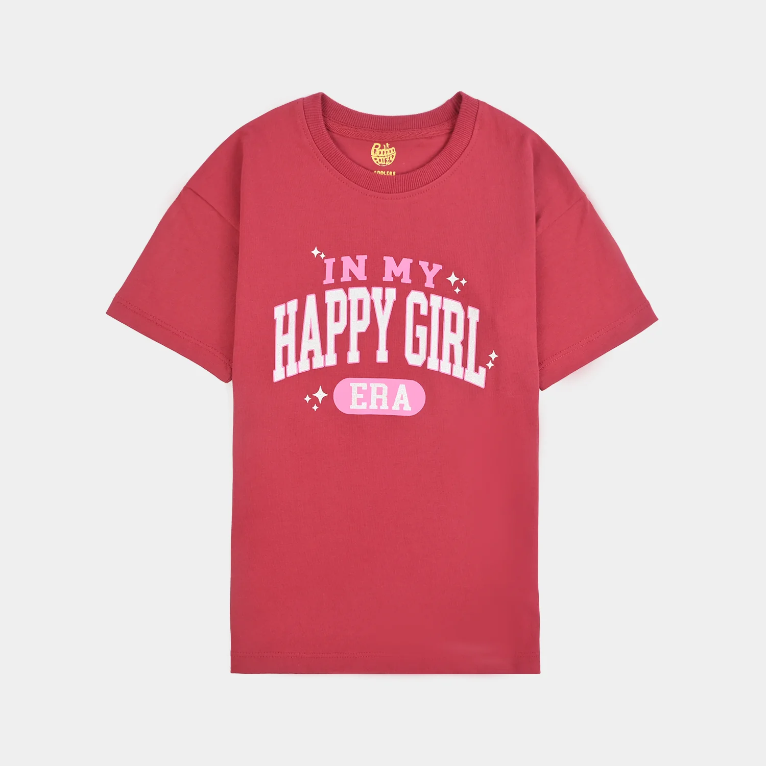 Girls Jersey/Terry 2Piece Suit Happy Girl-Rio.Red - Image 6