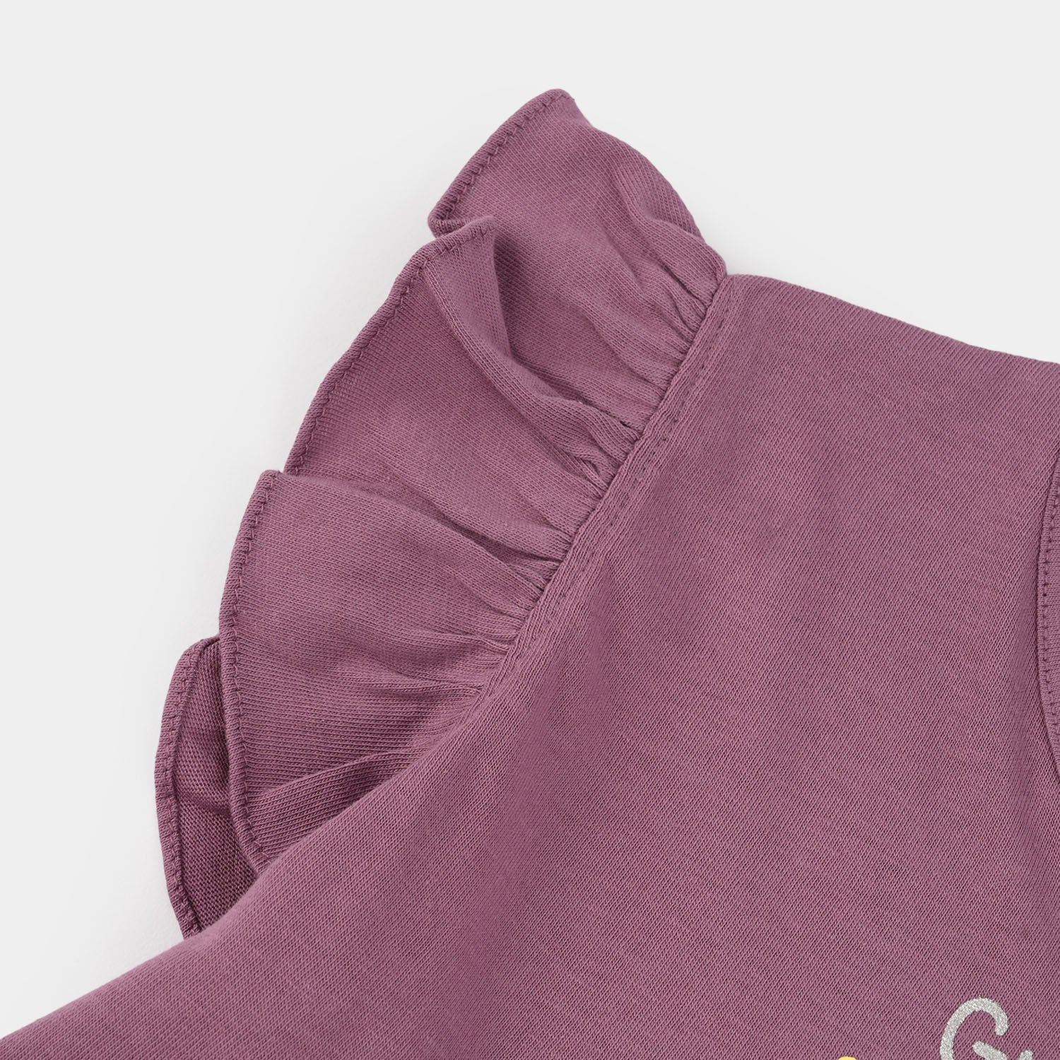 Girls Jersey Terry Knitted Frock (Growing With Love) - Purple - Image 7