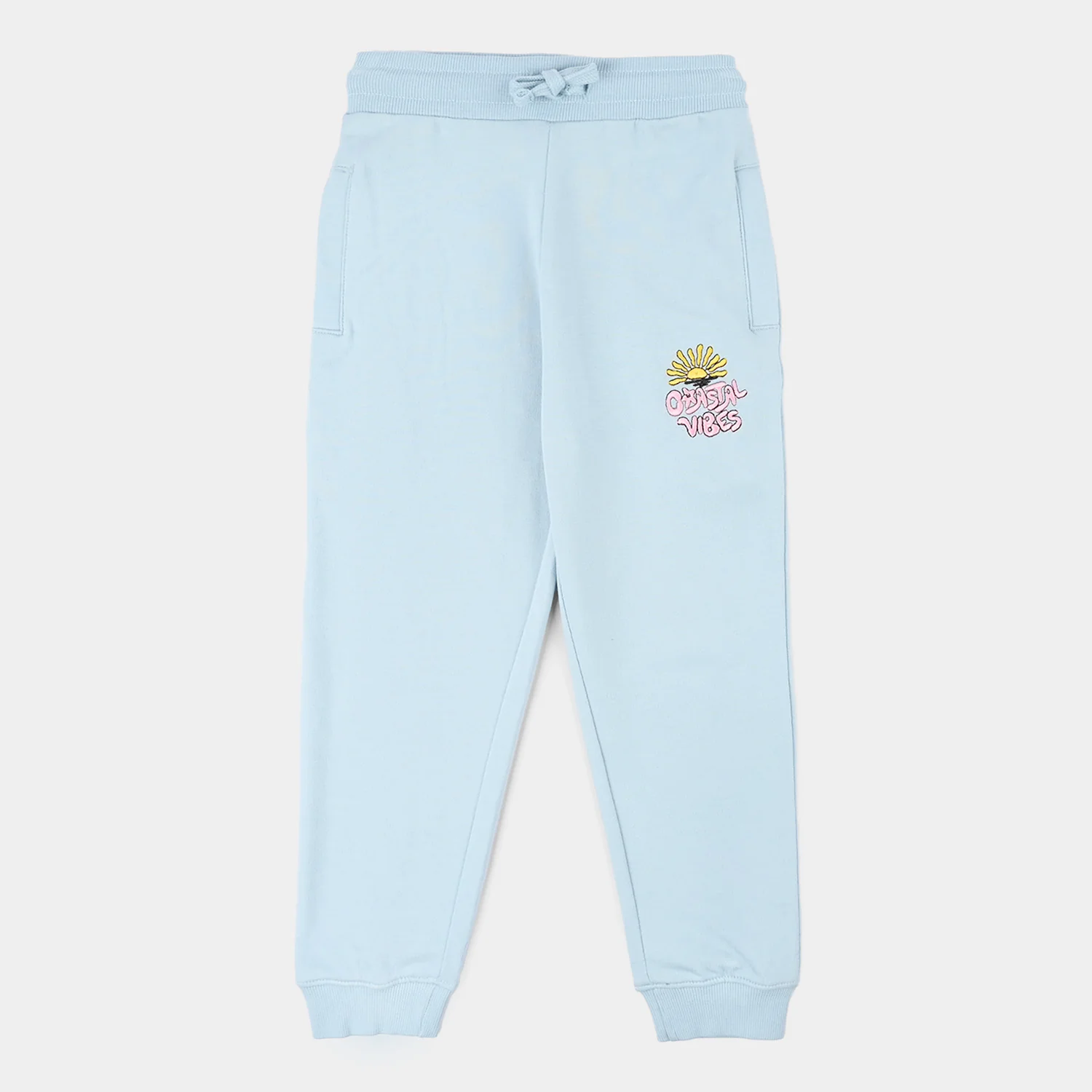 Girls Jersey/Terry Pyjama Coastal Vibes-Blue