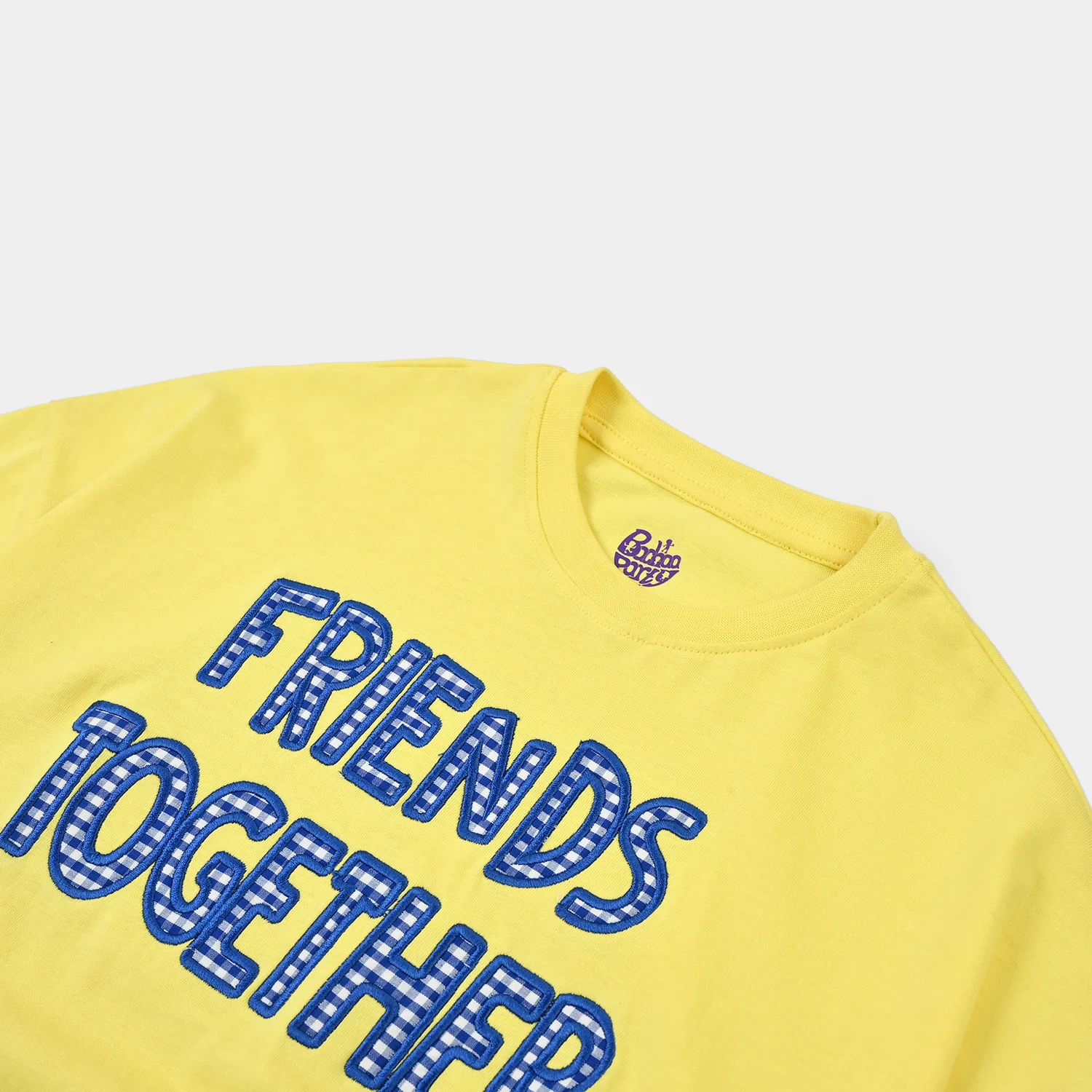 Girls Jersey/Terry T-Shirt (FRIENDS TOGETHER) - Lemon/Yellow - Image 2