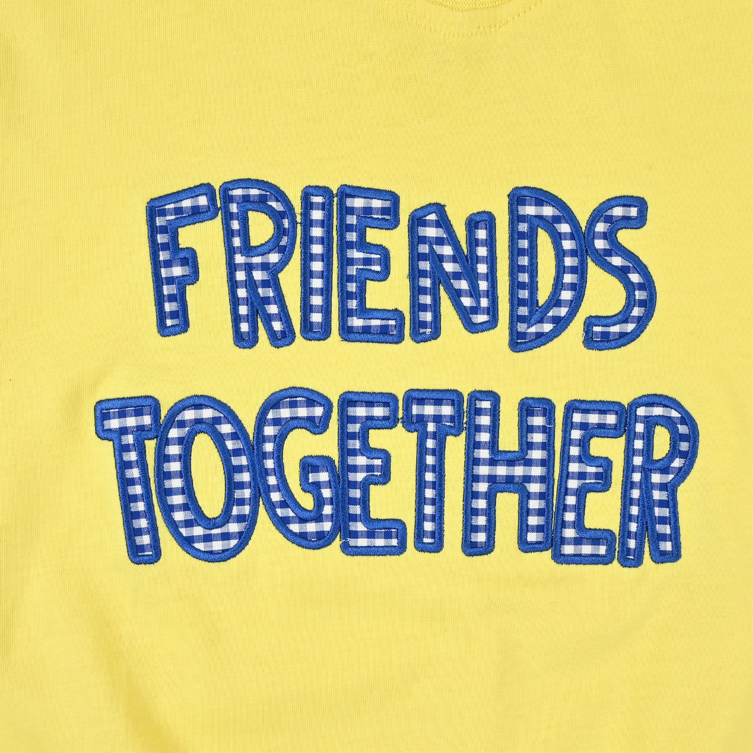 Girls Jersey/Terry T-Shirt (FRIENDS TOGETHER) - Lemon/Yellow - Image 3