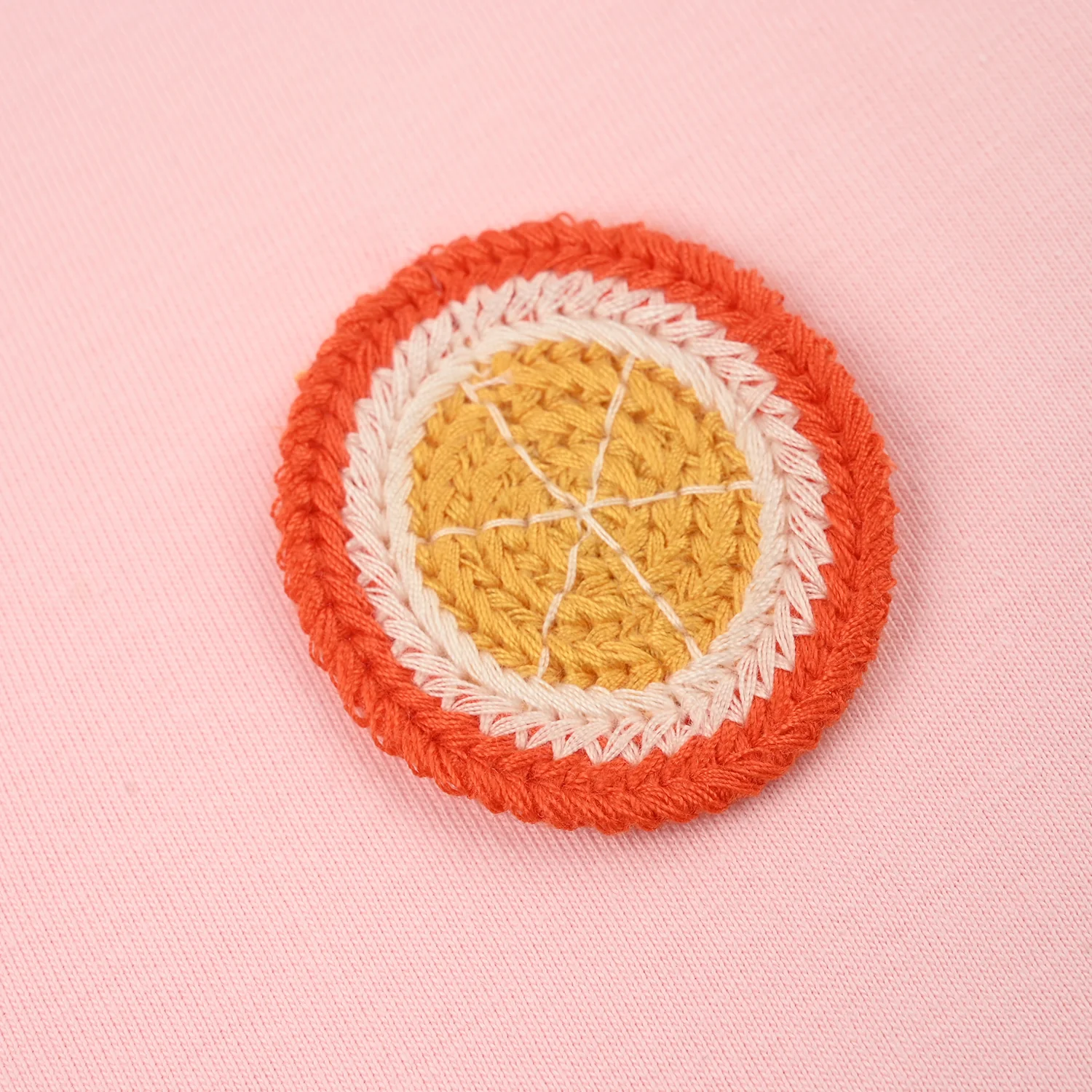 Girls Jersey/Terry T-Shirt Fruits- Pink - Image 3