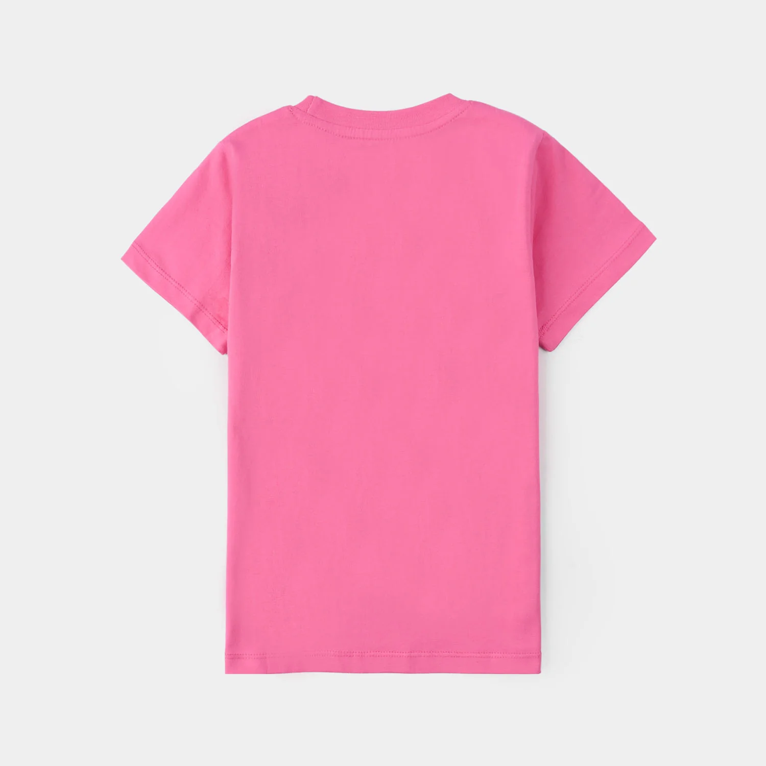 Girls Jersey/Terry T-Shirt - Hot Pink - Image 4