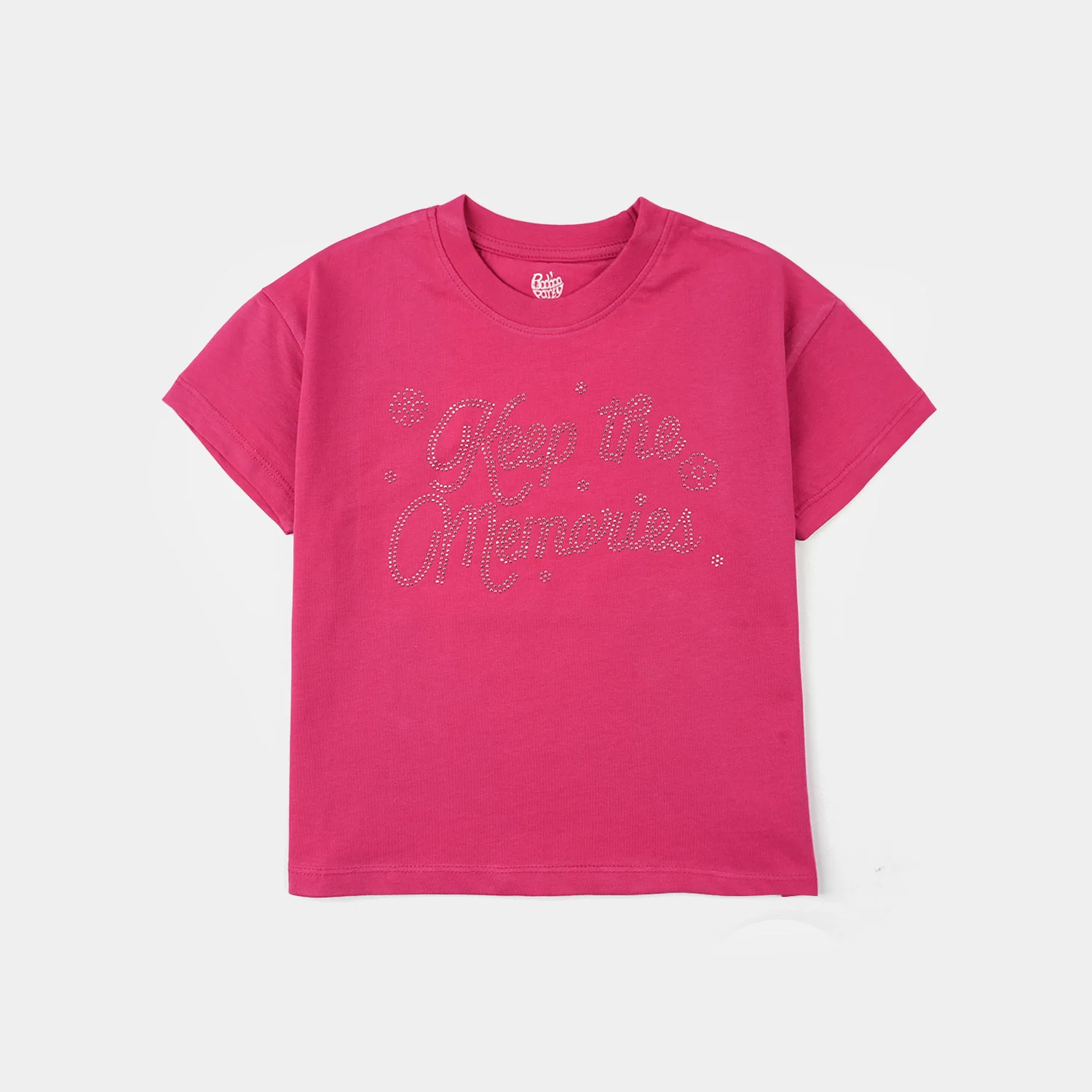 Girls Jersey/Terry T-Shirt - Red