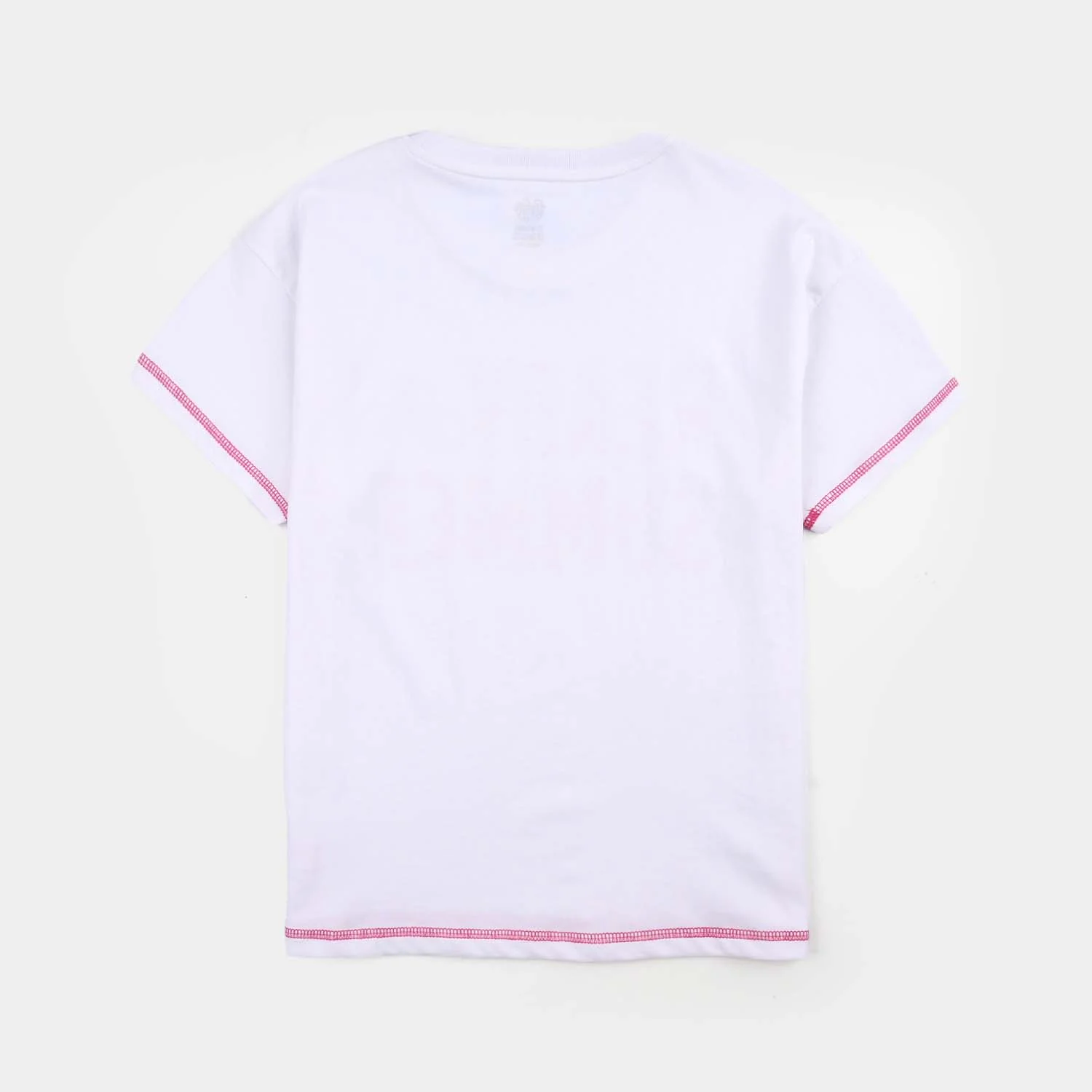 Girls Jersey/Terry T-Shirt (Ready For Summer) - White - Image 3